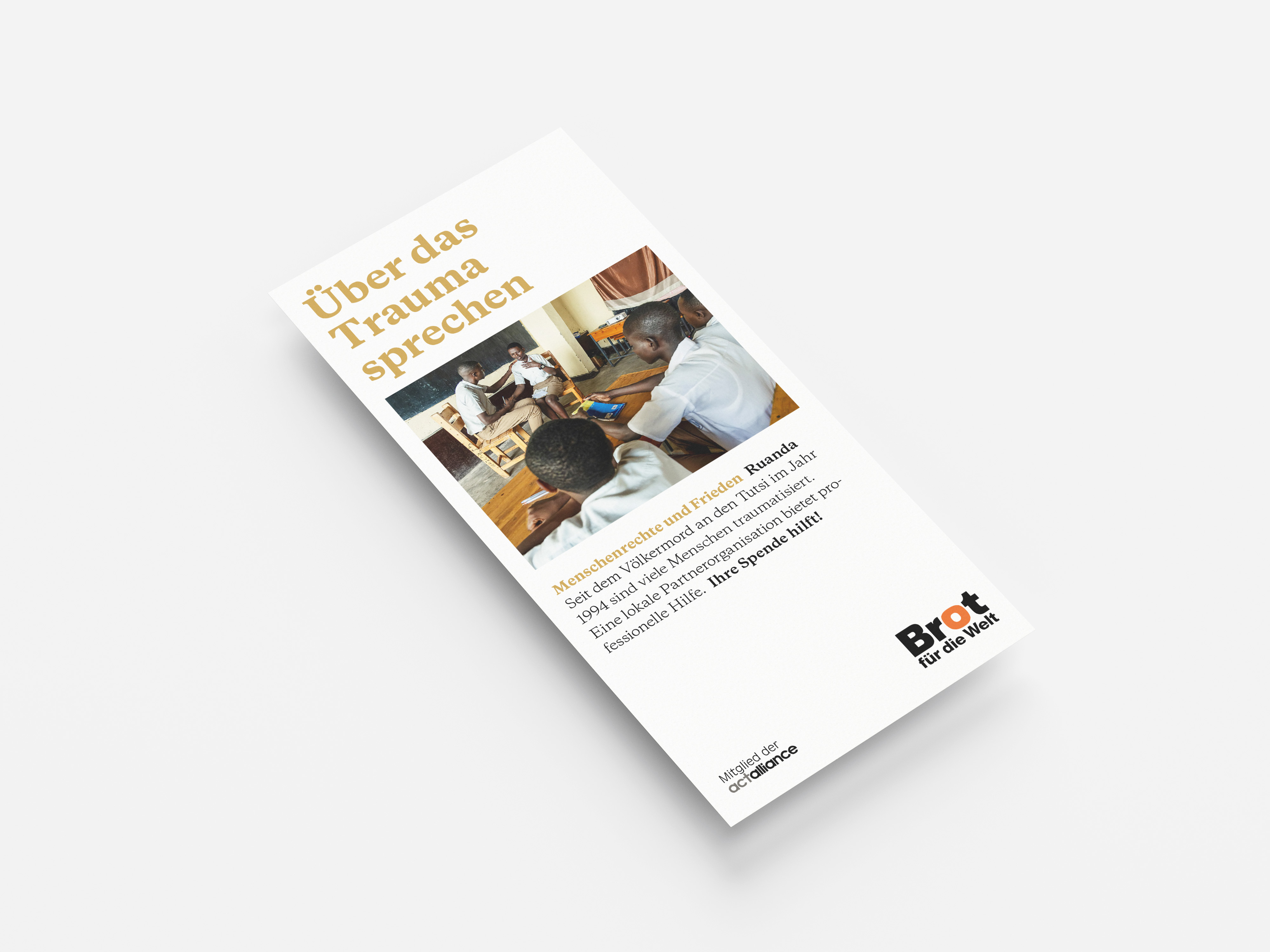 Ruanda: Über das Trauma sprechen (Faltblatt Menschenrechte)