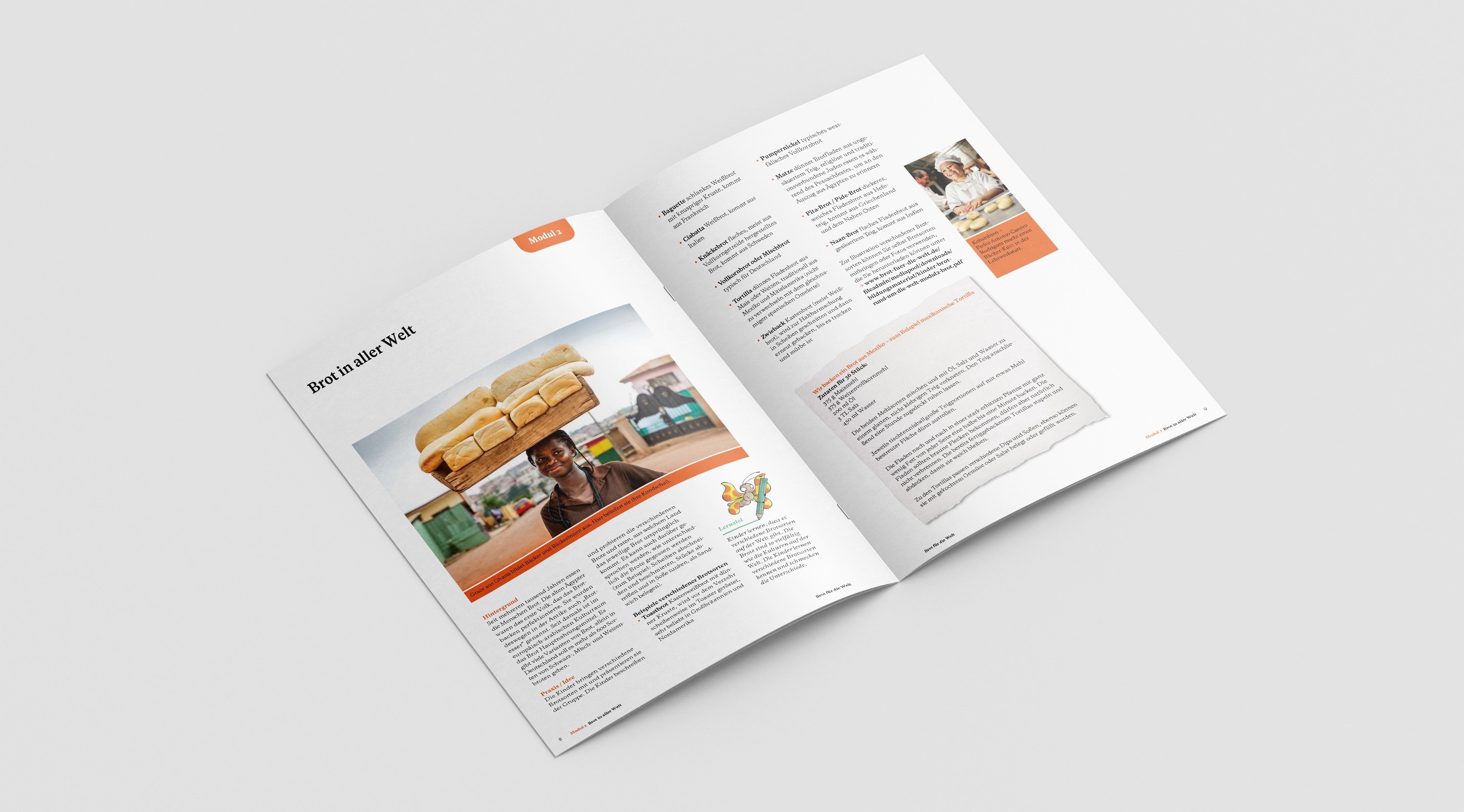 Bildungsmaterial für Kita und Grundschule zum Thema Ernährung: Lecker! Brot schmeckt uns rund um die Welt