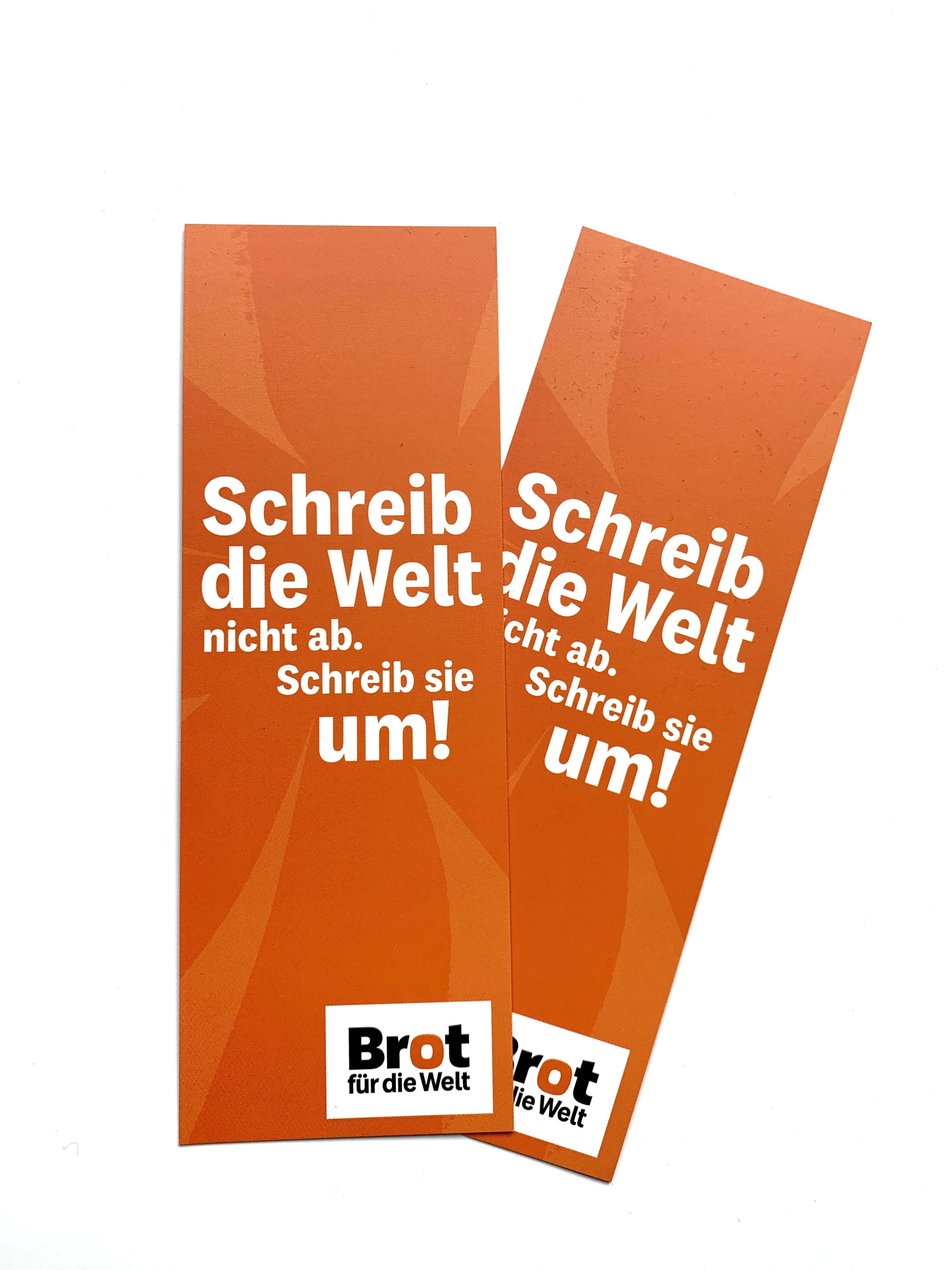 Lesezeichen Schreib die Welt nicht ab. Schreib sie um!