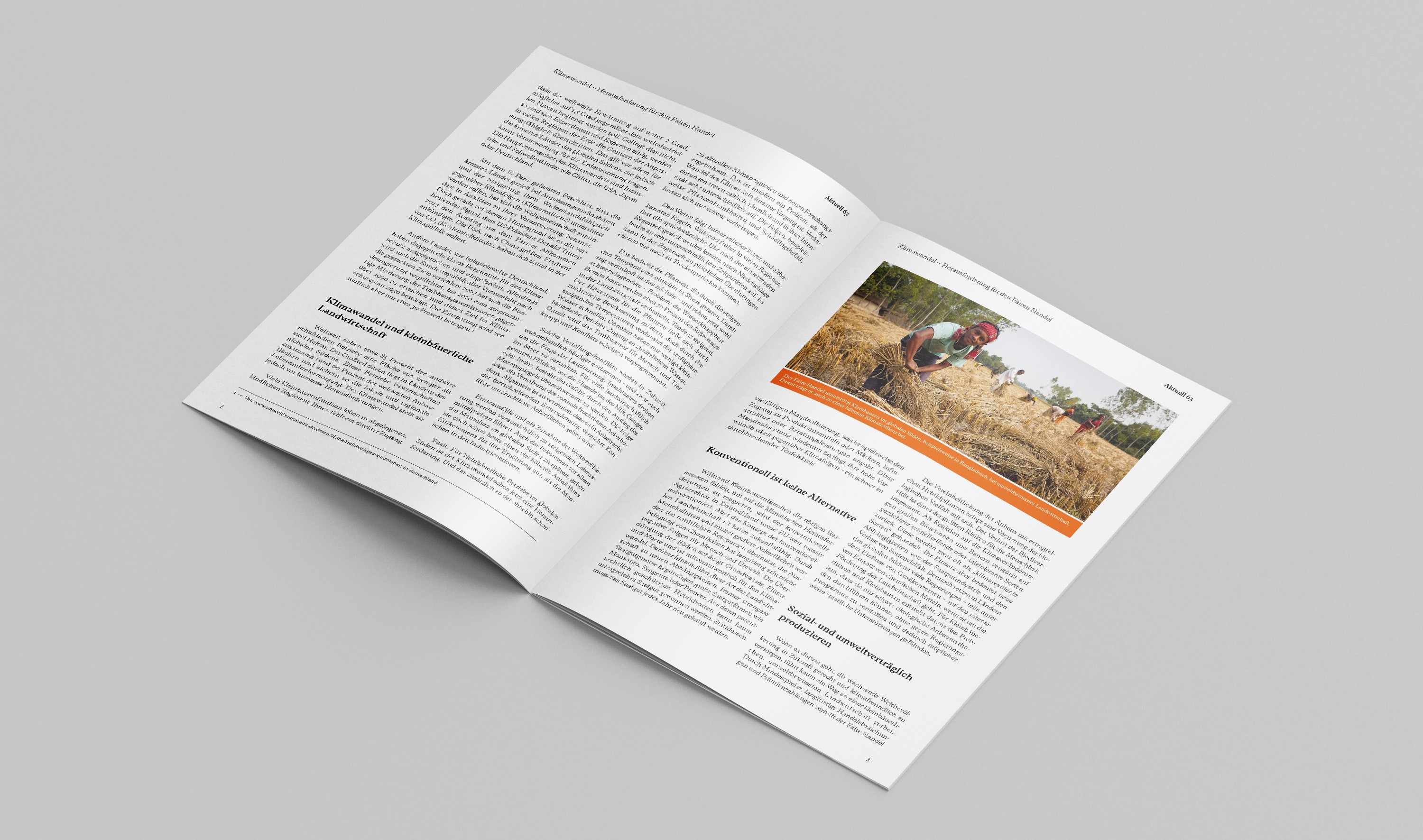 Aktuell 63: Klimawandel - Herausforderung für den Fairen Handel