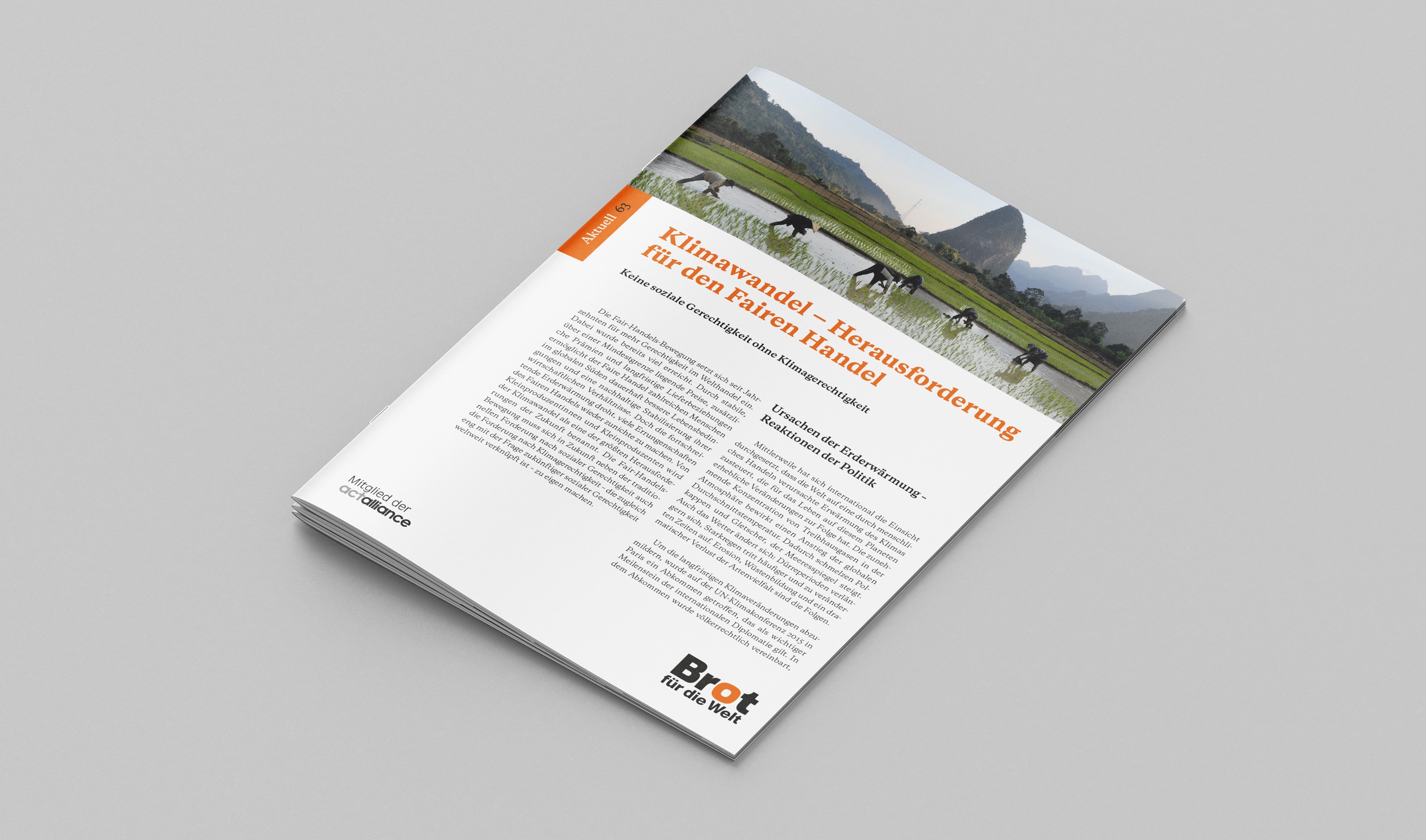 Aktuell 63: Klimawandel - Herausforderung für den Fairen Handel