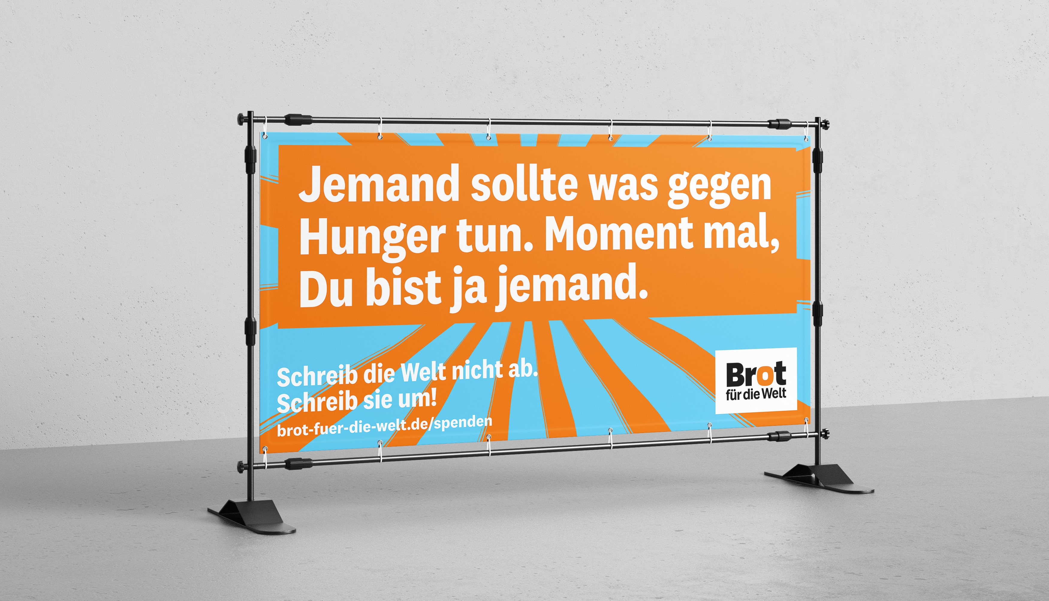 Bauzaunbanner Hunger