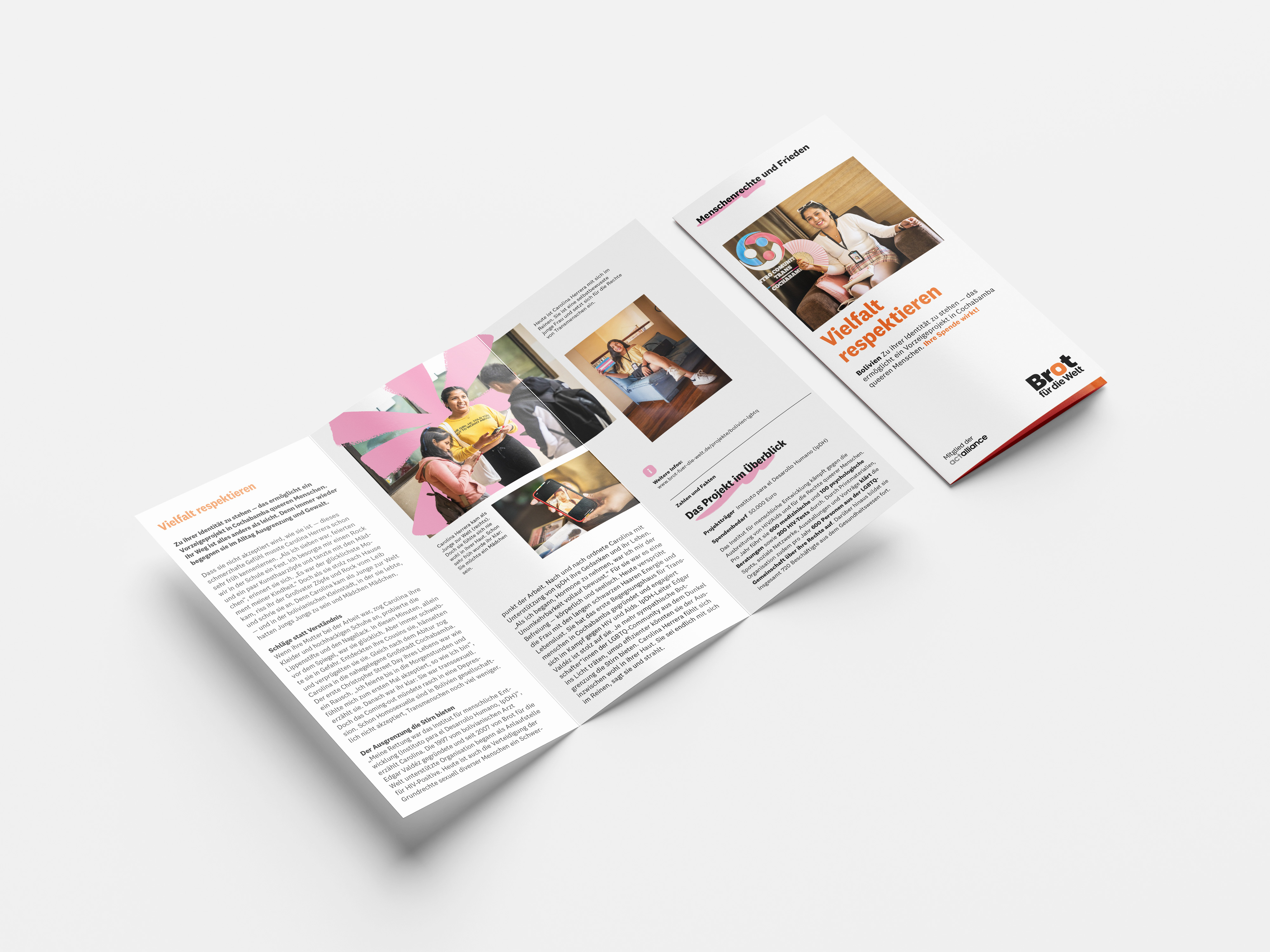 Bolivien: Vielfalt respektieren (Faltblatt Menschenrechte und Frieden)