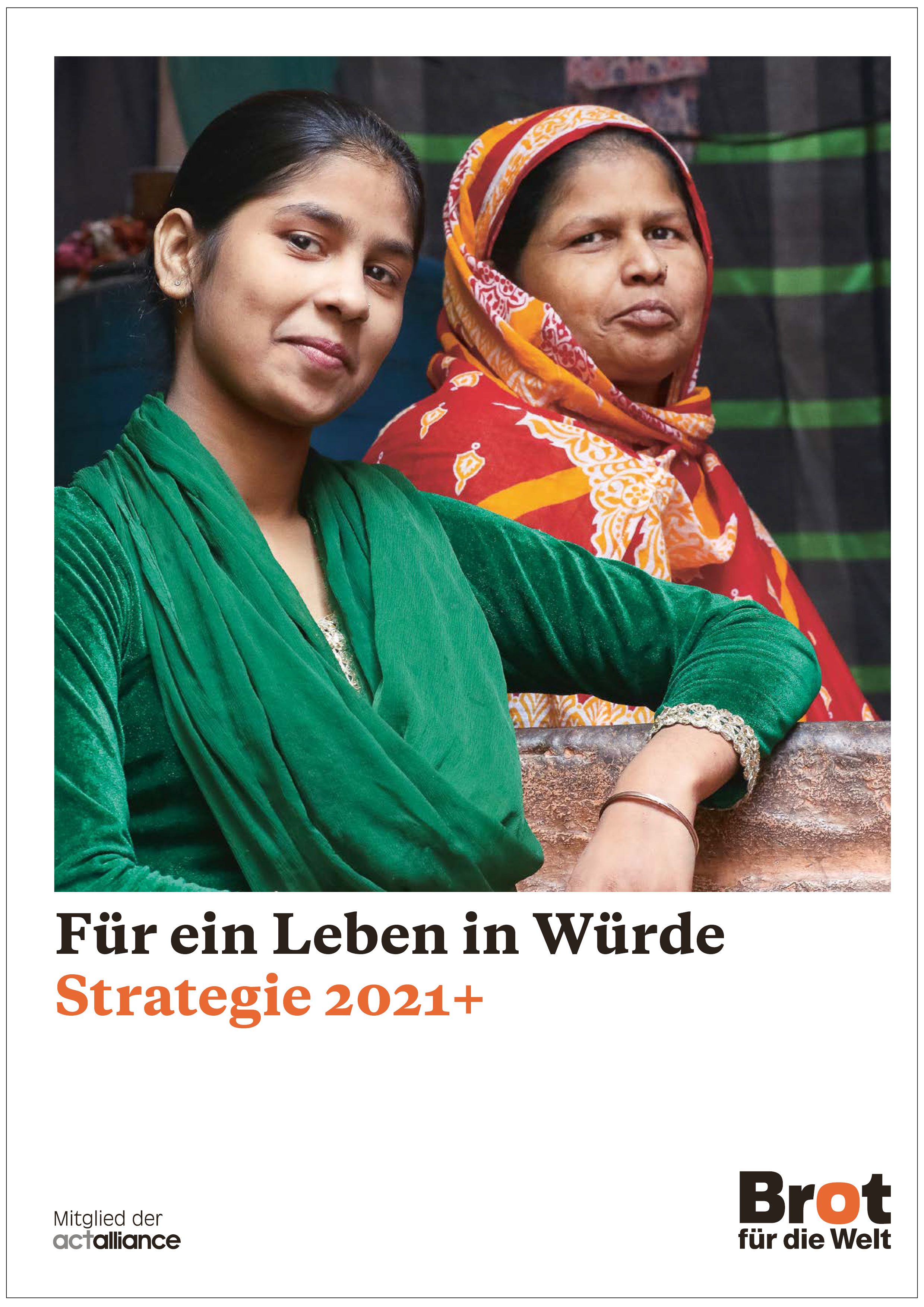 Broschüre: Für ein Leben in Würde - Strategie 2021+ 