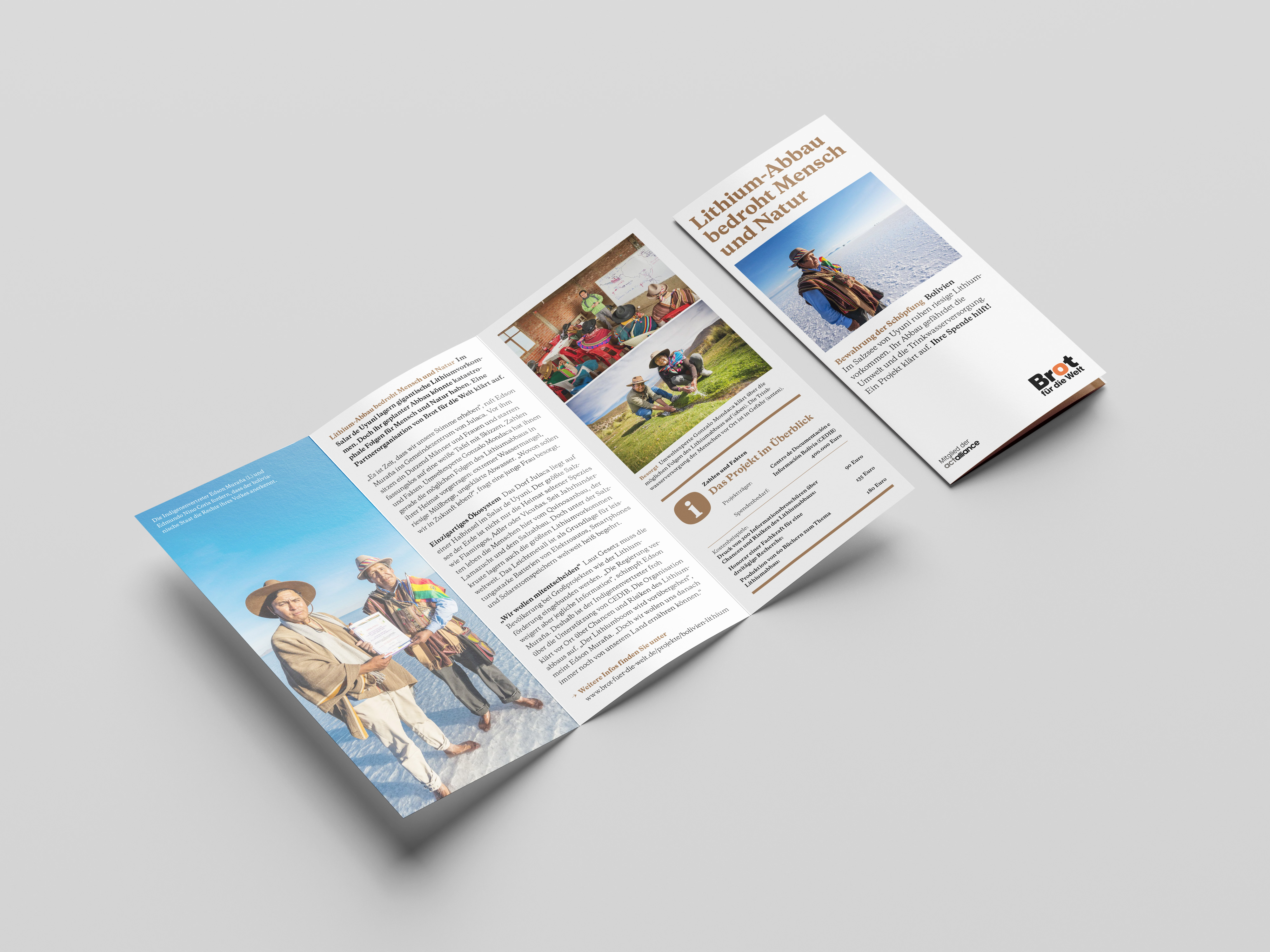 Bolivien: Lithium-Abbau bedroht Mensch und Natur (Faltblatt Schöpfung)