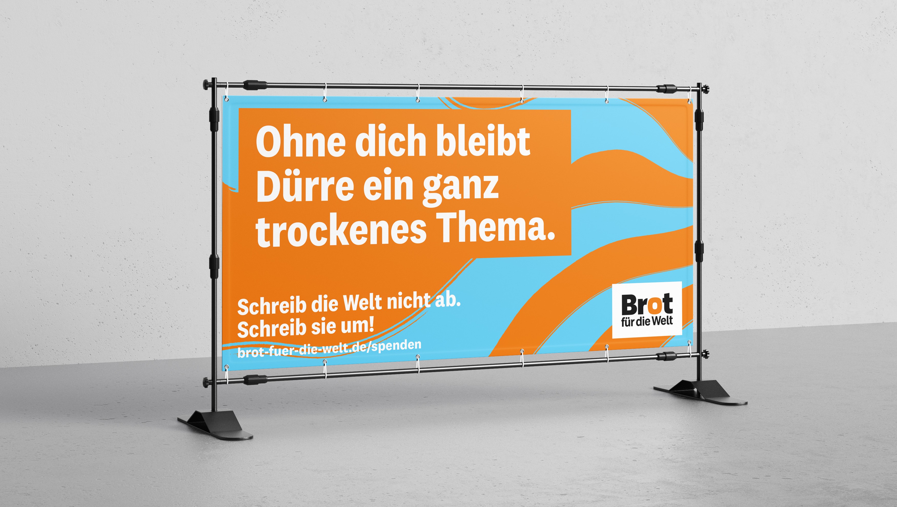 Bauzaunbanner Dürre