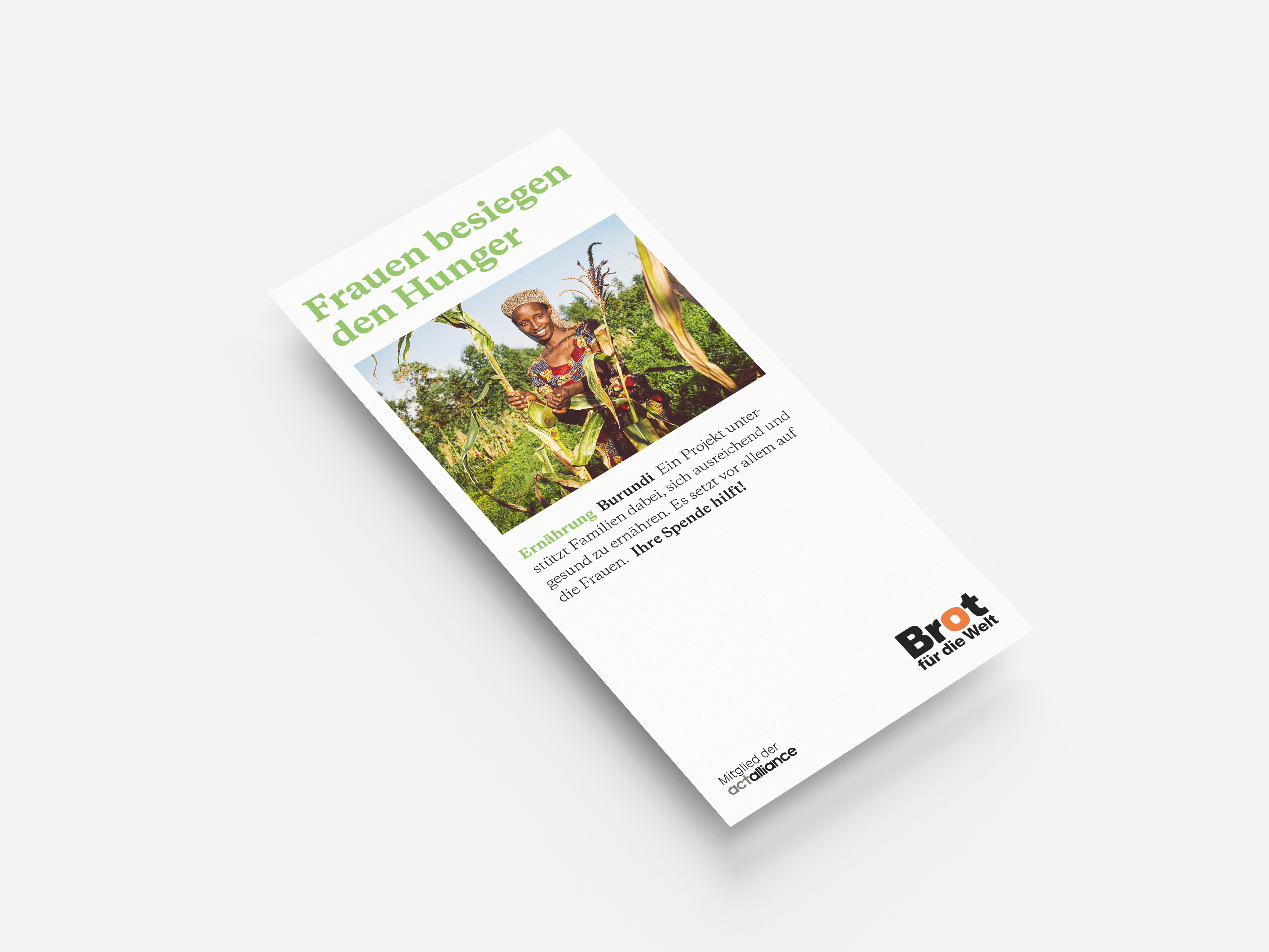 Burundi: Frauen besiegen den Hunger (Faltblatt Ernährung)