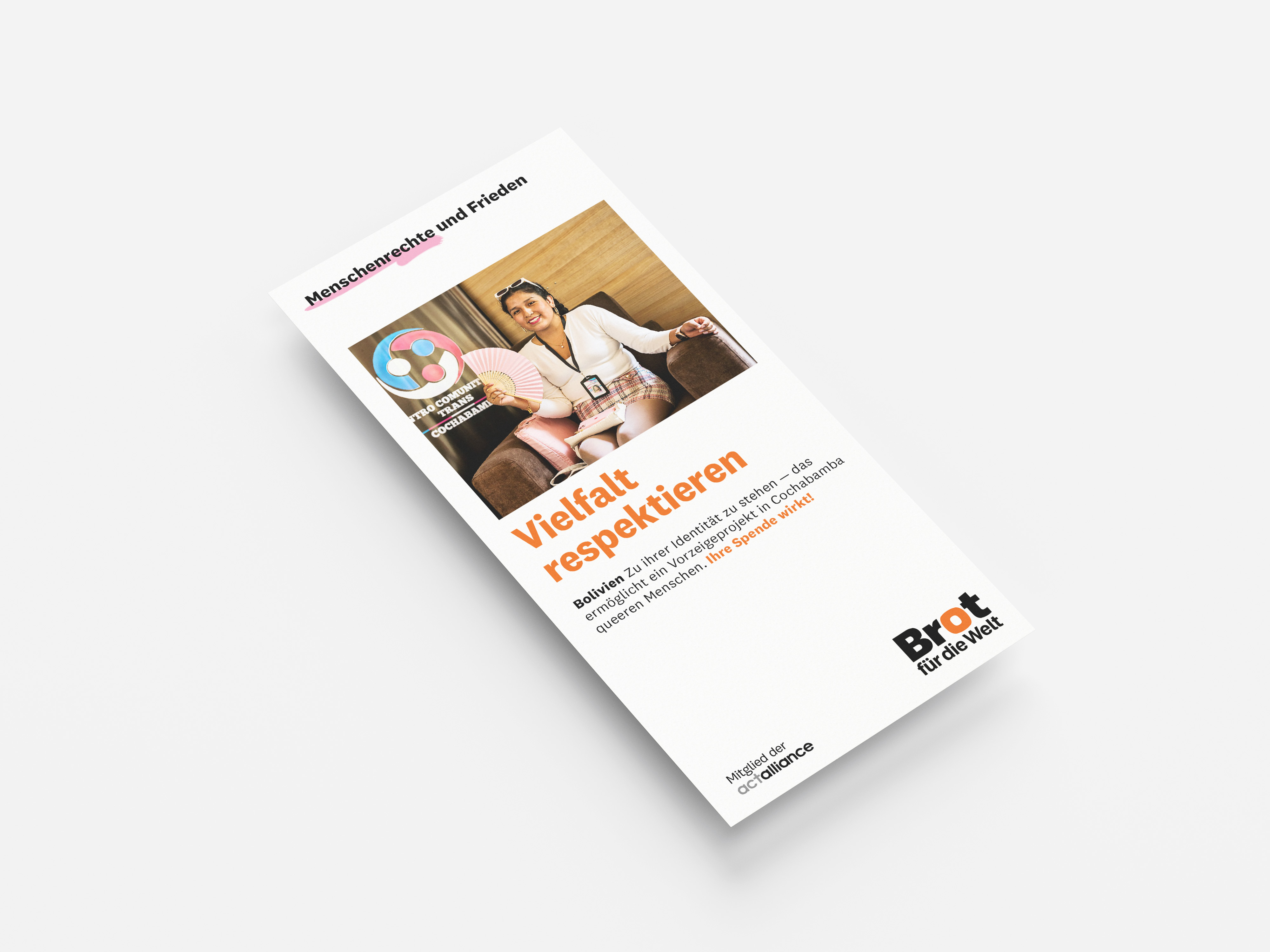 Bolivien: Vielfalt respektieren (Faltblatt Menschenrechte und Frieden)