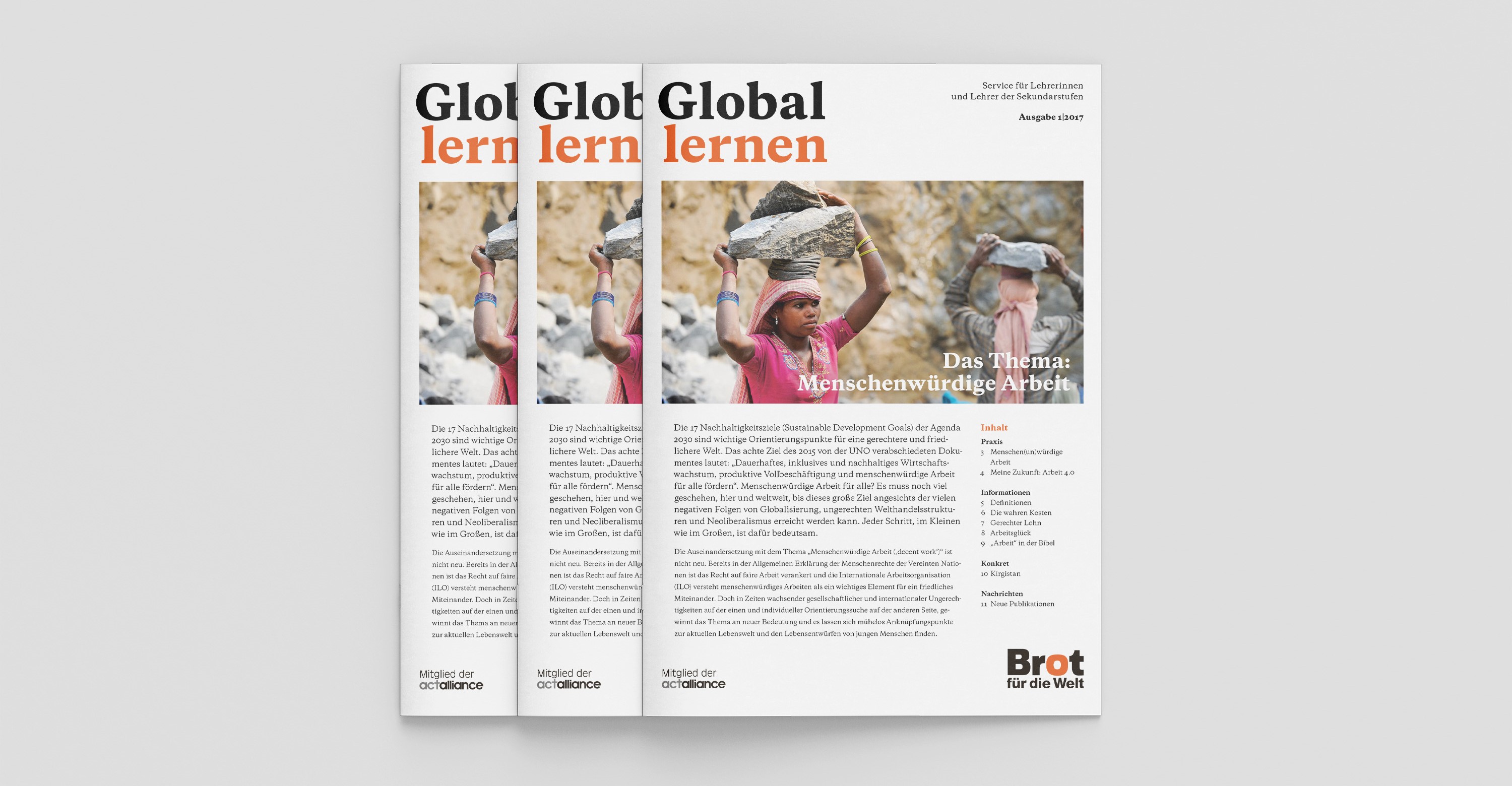 Global lernen: Menschenwürdige Arbeit