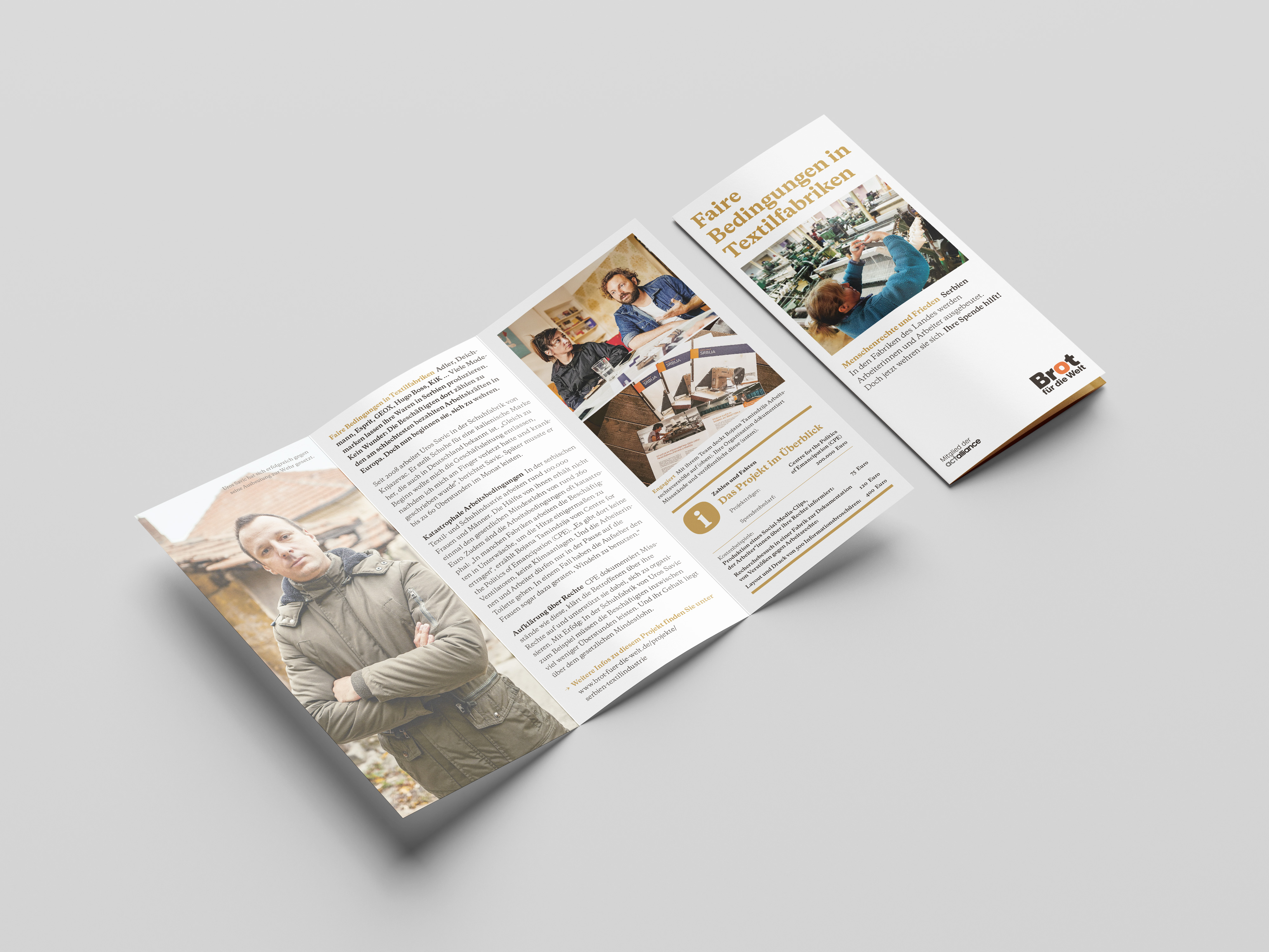 Serbien: Faire Bedingungen in Textilfabriken (Faltblatt Menschenrechte und Frieden)