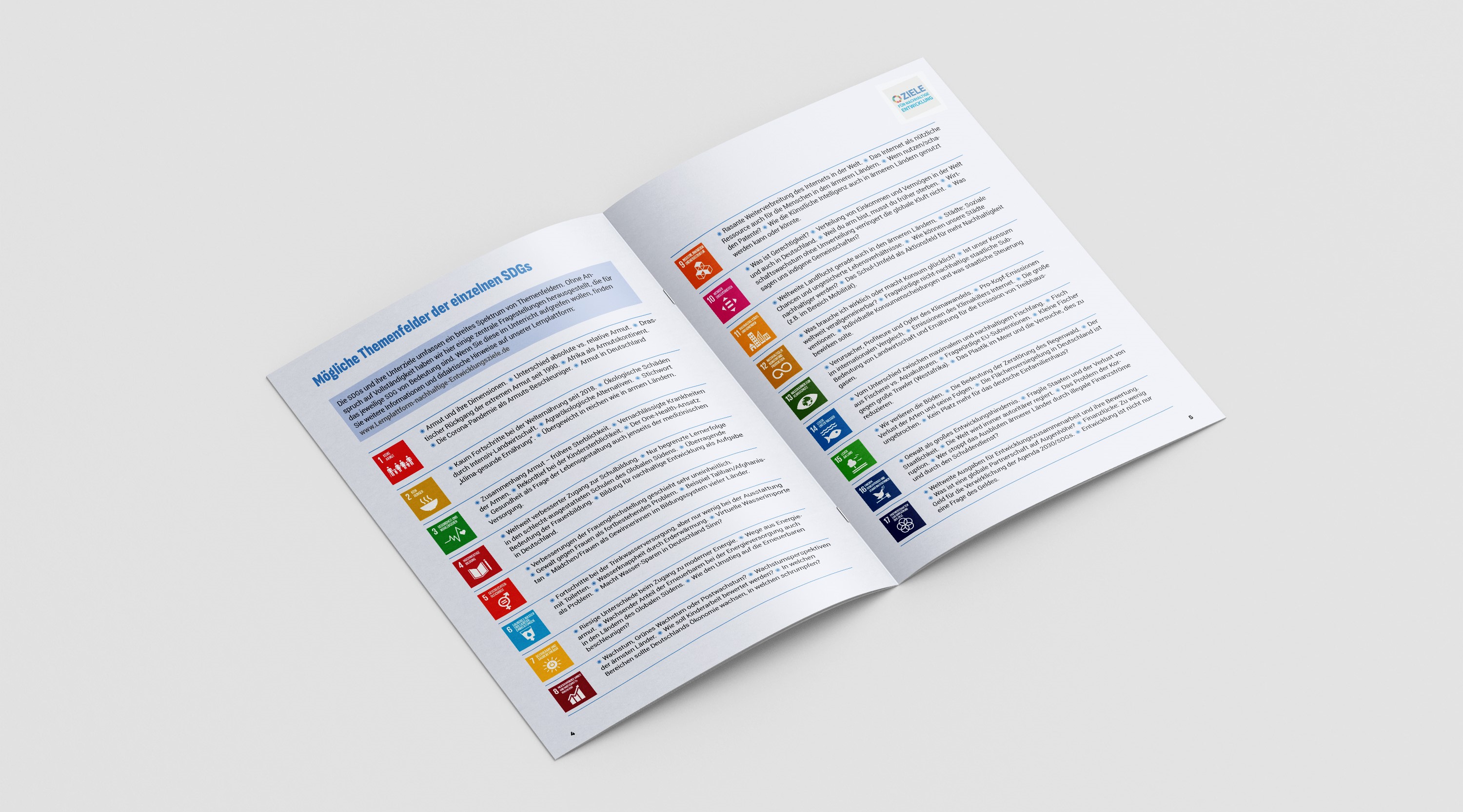 Bildungsmaterial Unterwegs zu den 17 Zielen – SDG (Sustainable Development Goals)
