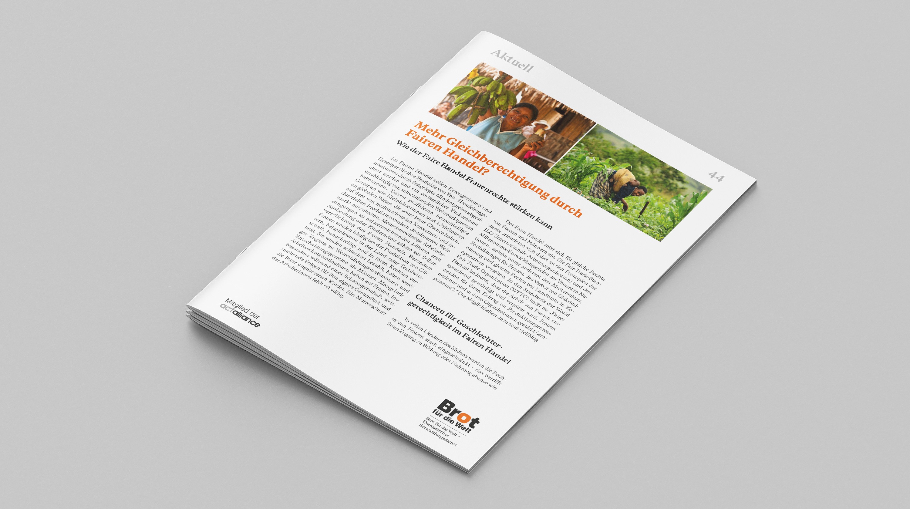 Aktuell 44: Mehr Gleichberechtigung durch Fairen Handel?