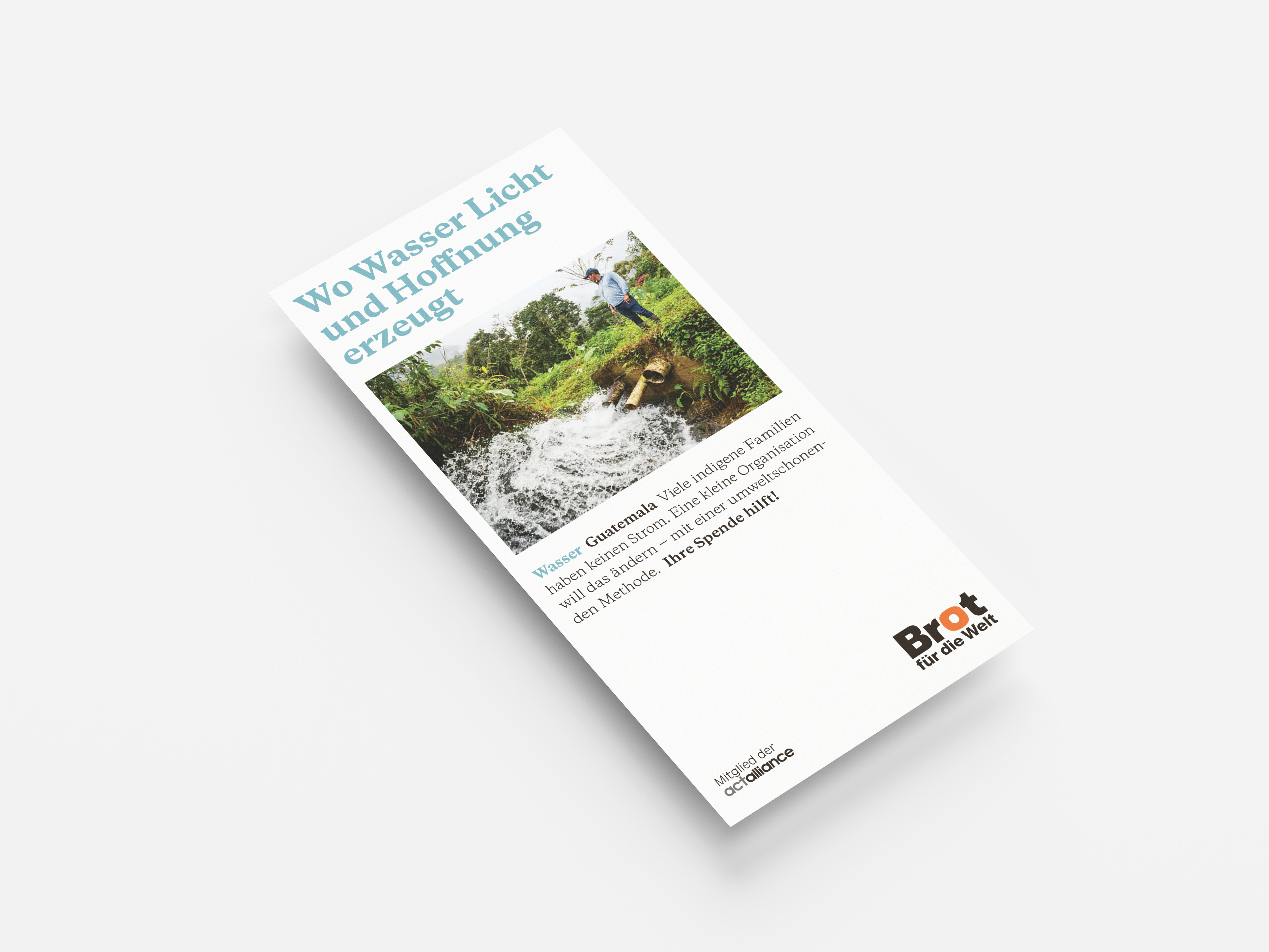Guatemala: Wo Wasser Licht und Hoffnung erzeugt (Faltblatt Wasser)