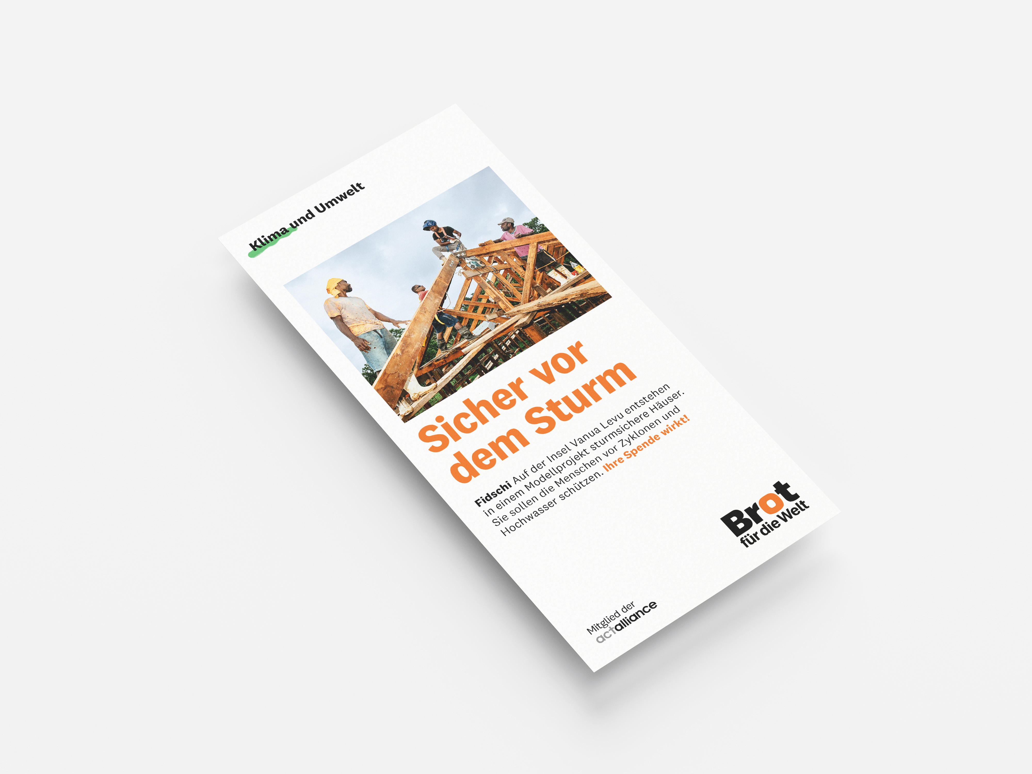 Fidschi: Sicher vor dem Sturm (Faltblatt Klima)