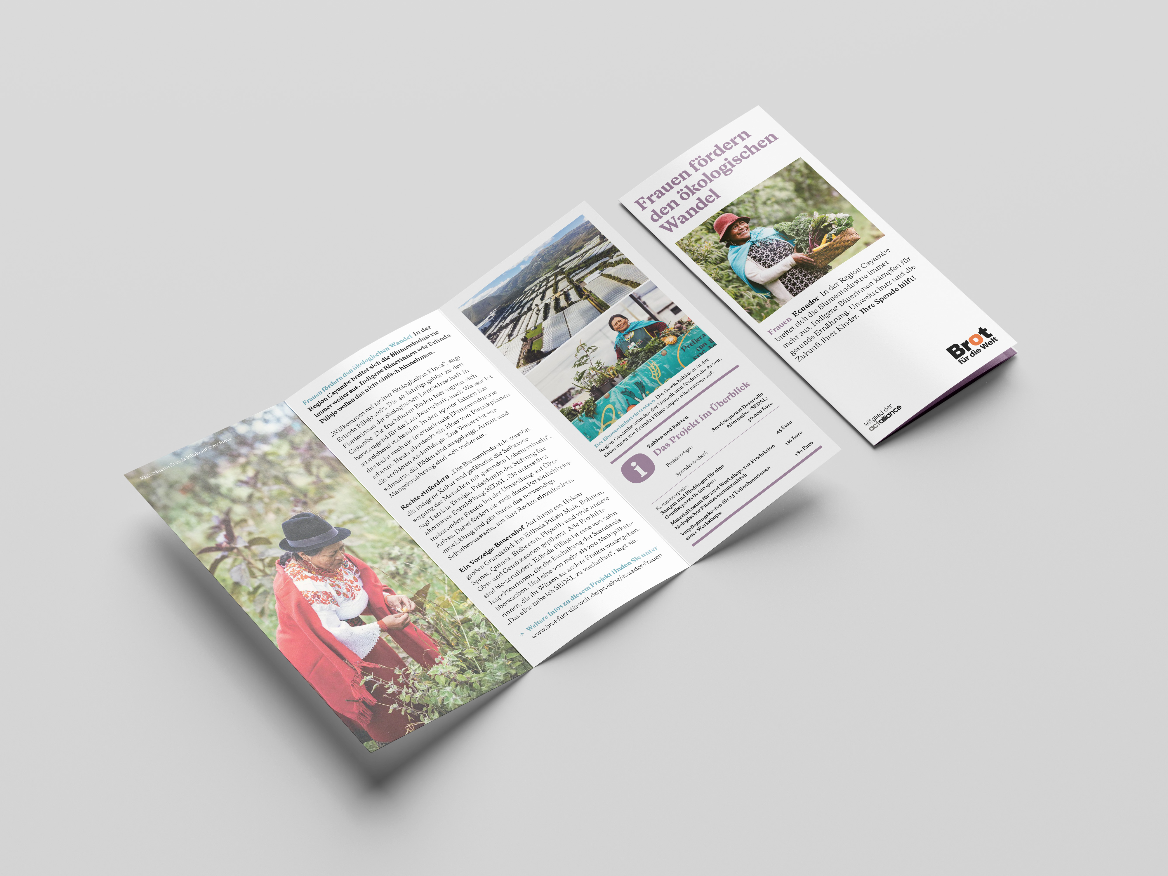 Ecuador:  Frauen fördern den ökologischen Wandel (Faltblatt Frauen)