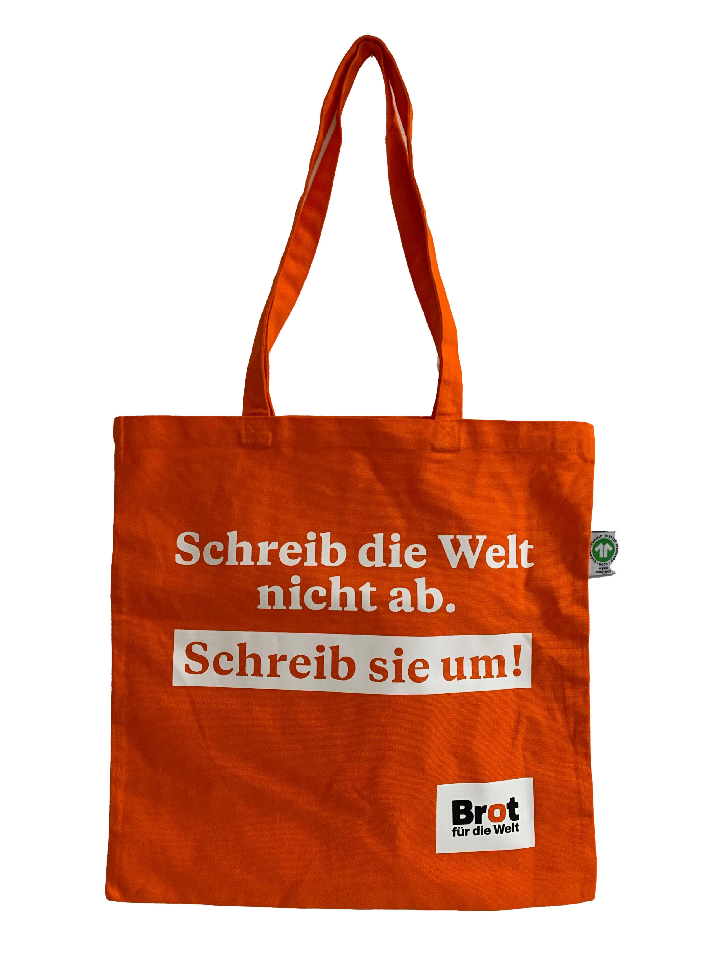 Statement Bag „Schreib die Welt nicht ab. Schreib sie um!“