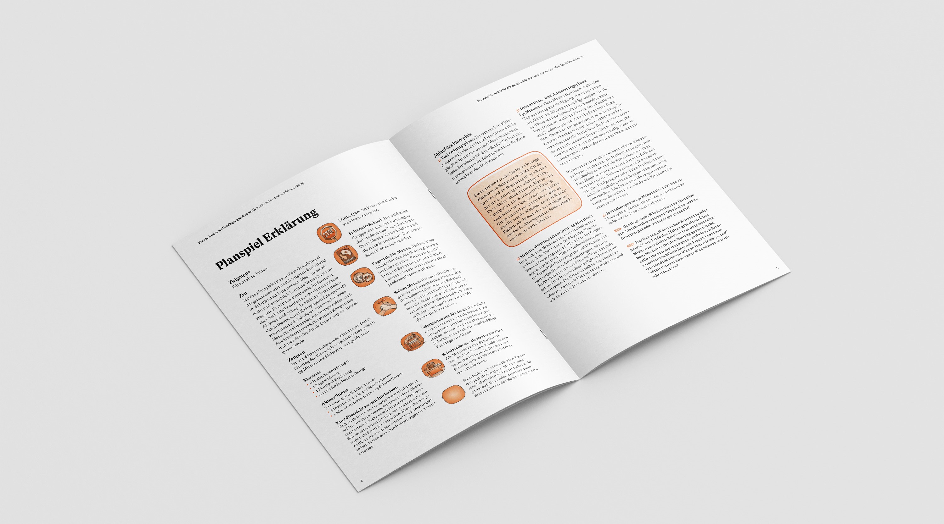 Bildungsmaterial Deutschland zur Weltkarte Ernährung: Gerechte Verpflegung an Schulen