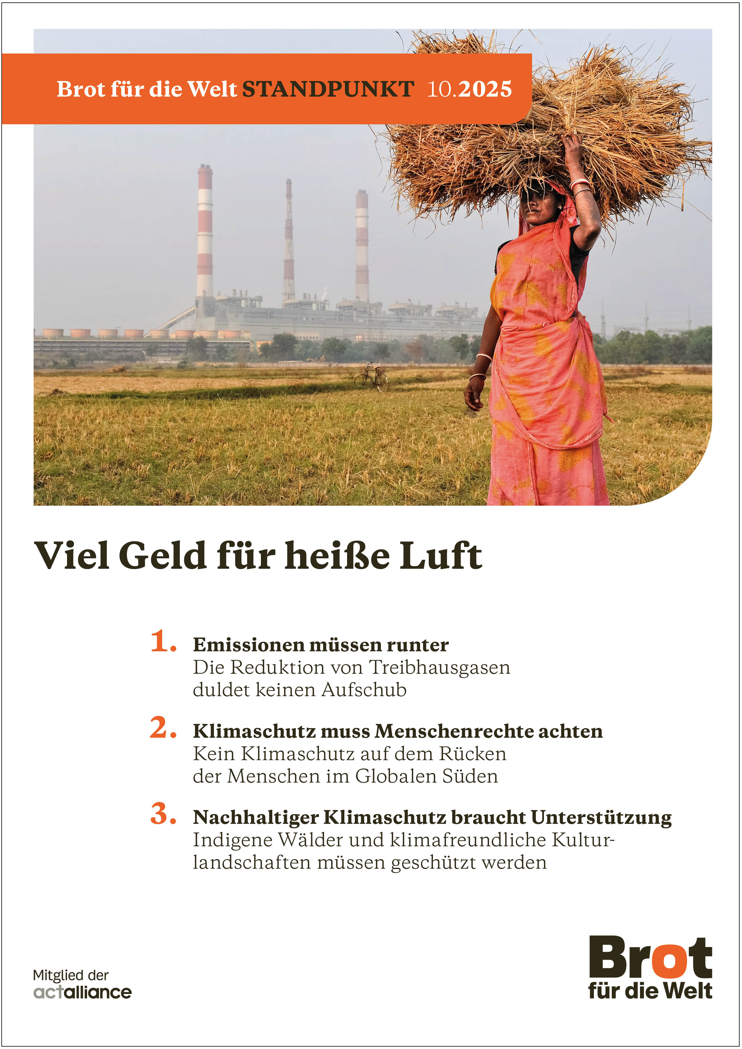 Standpunkt 10.2025 Viel Geld für heiße Luft