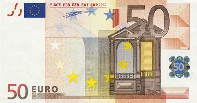 Faksimile 50-Euro-Schein