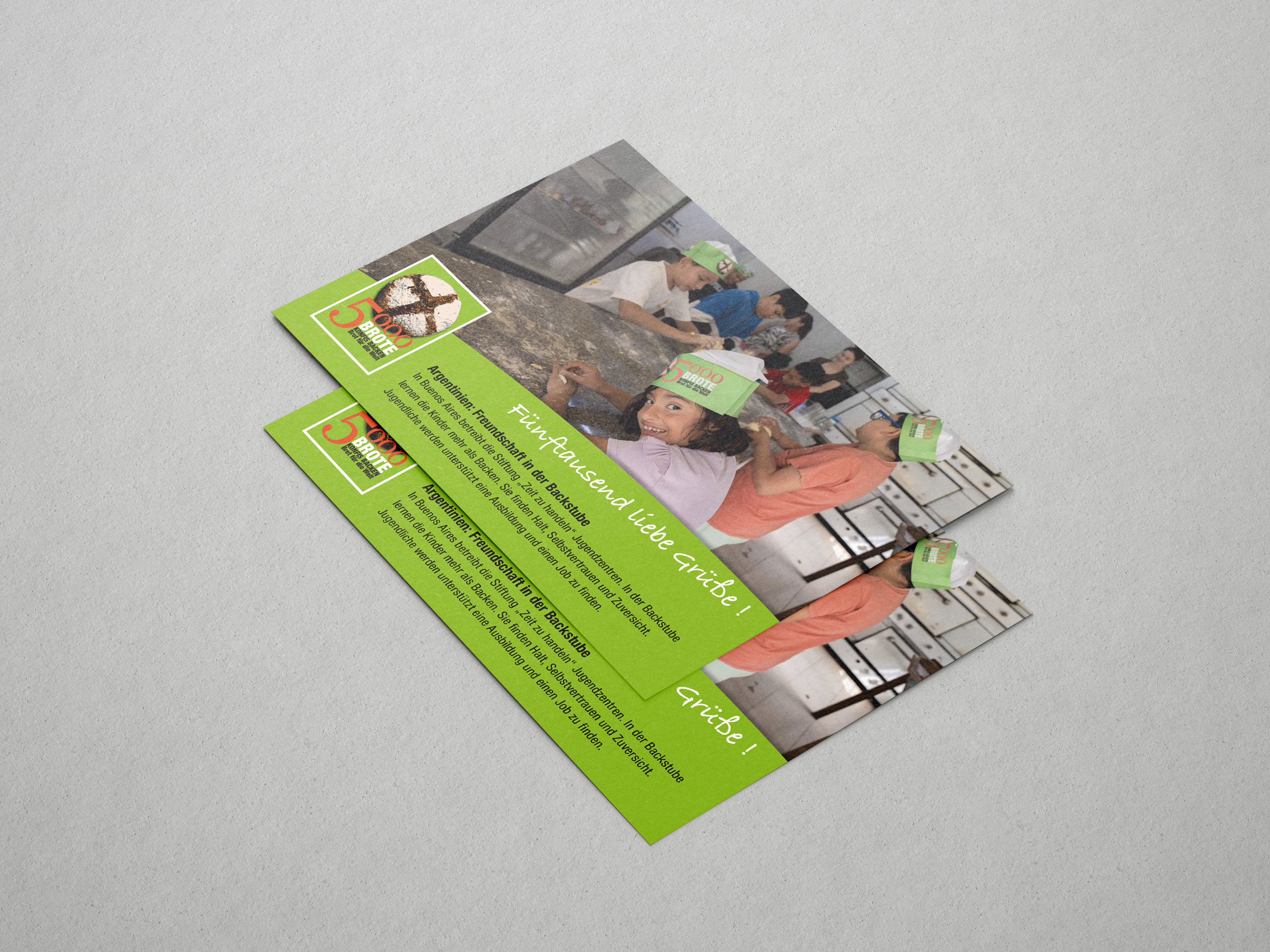 Postkarte Argentinien - Freundschaft in der Backstube 