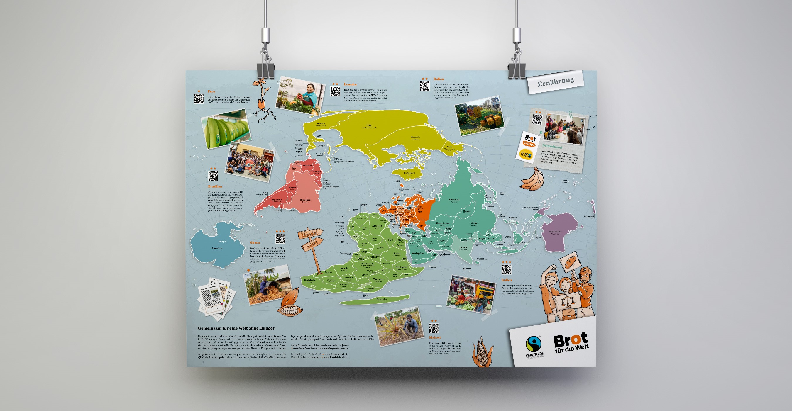Weltkarte Ernährung