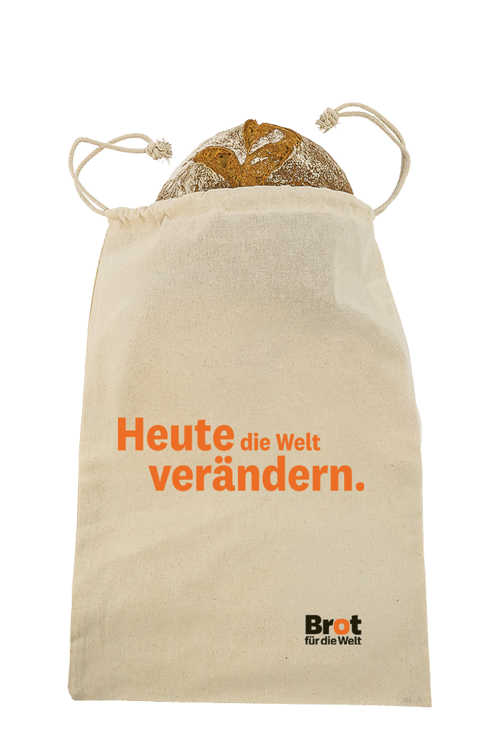 Brotbeutel „Heute die Welt verändern“