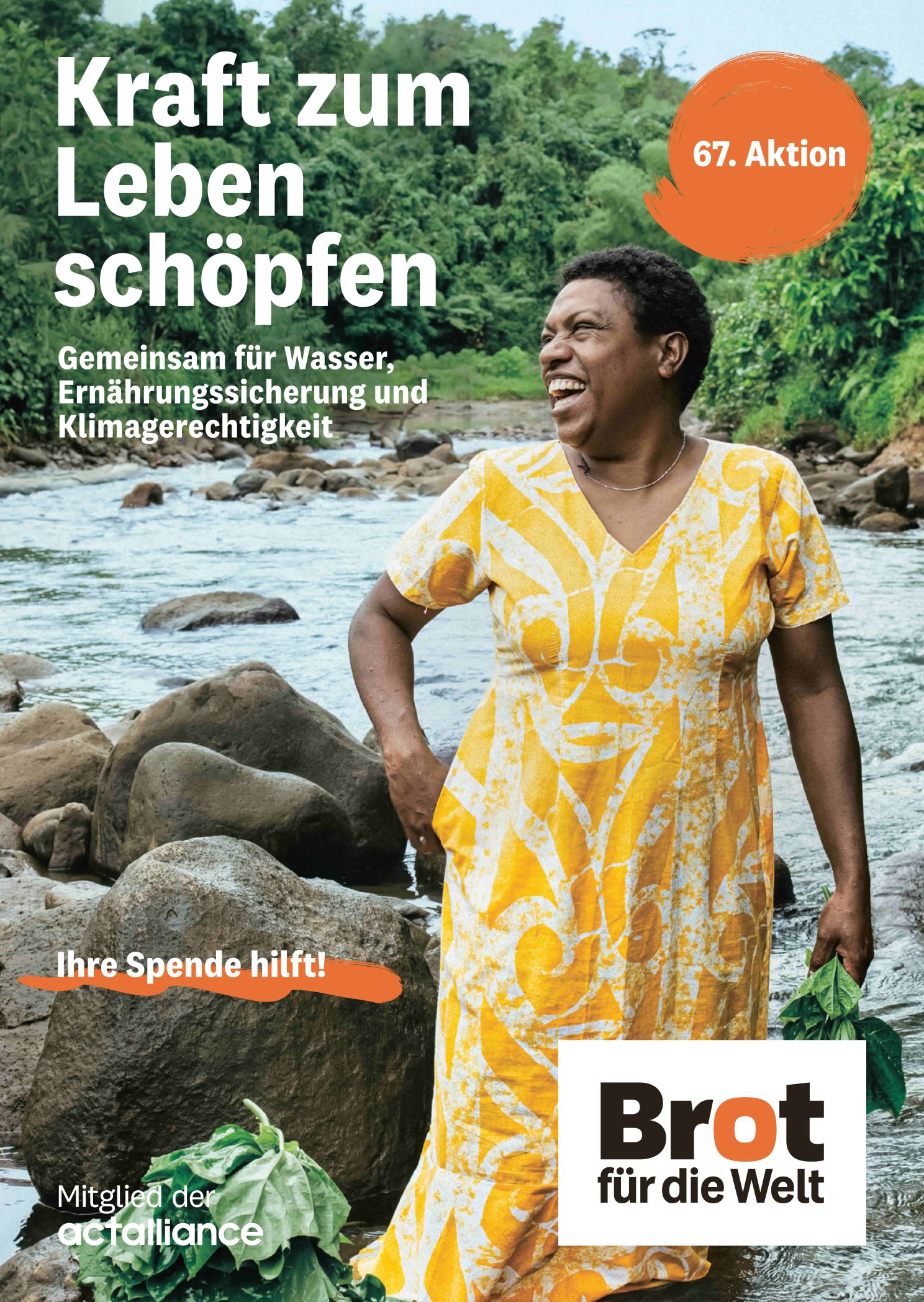 Aktionsfaltblatt „Kraft zum Leben schöpfen“ - 67. Aktion (Einzelexemplar) DIN A6