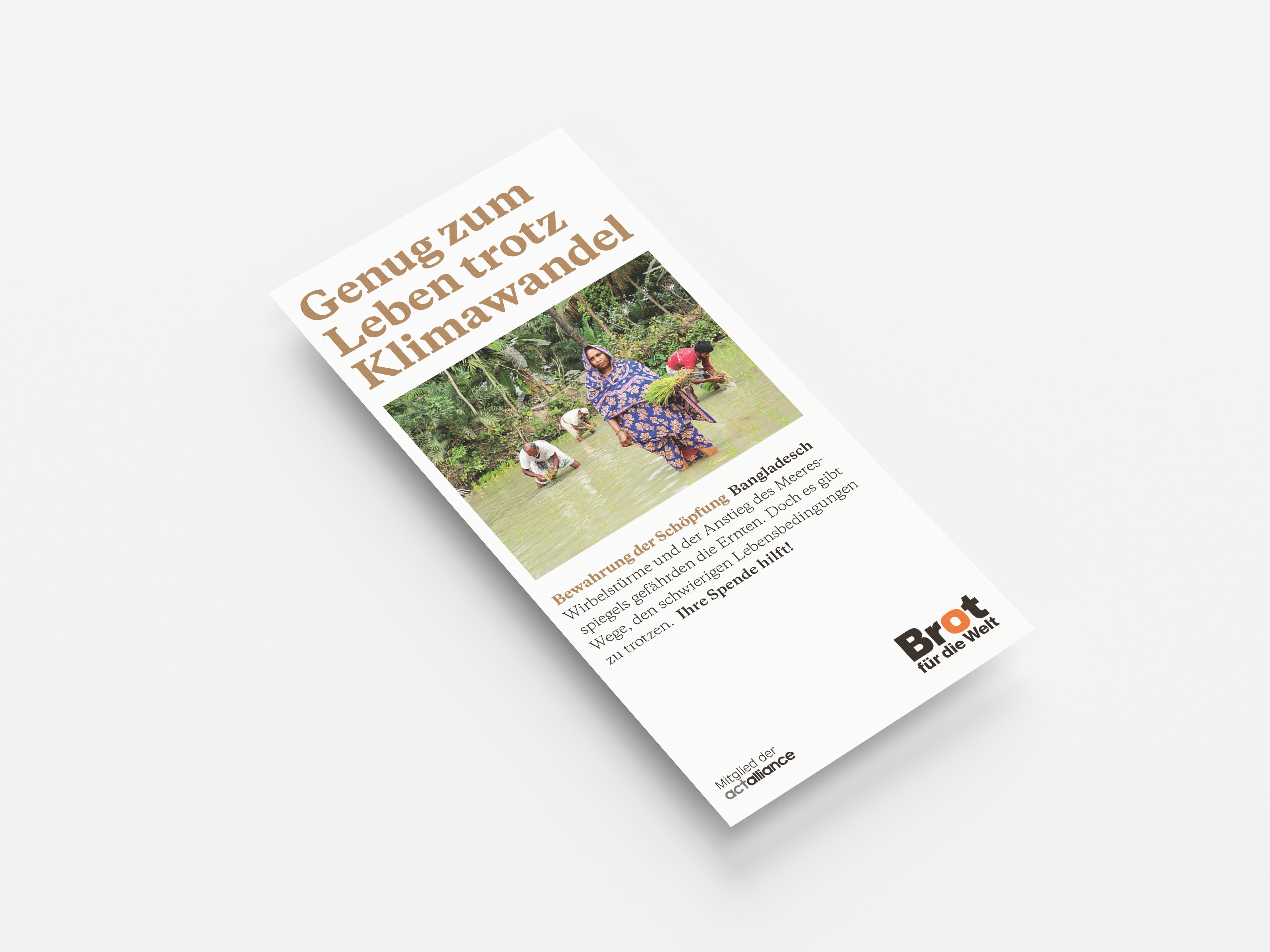 Bangladesch: Genug zum Leben trotz Klimawandel (Faltblatt Bewahrung der Schöpfung)