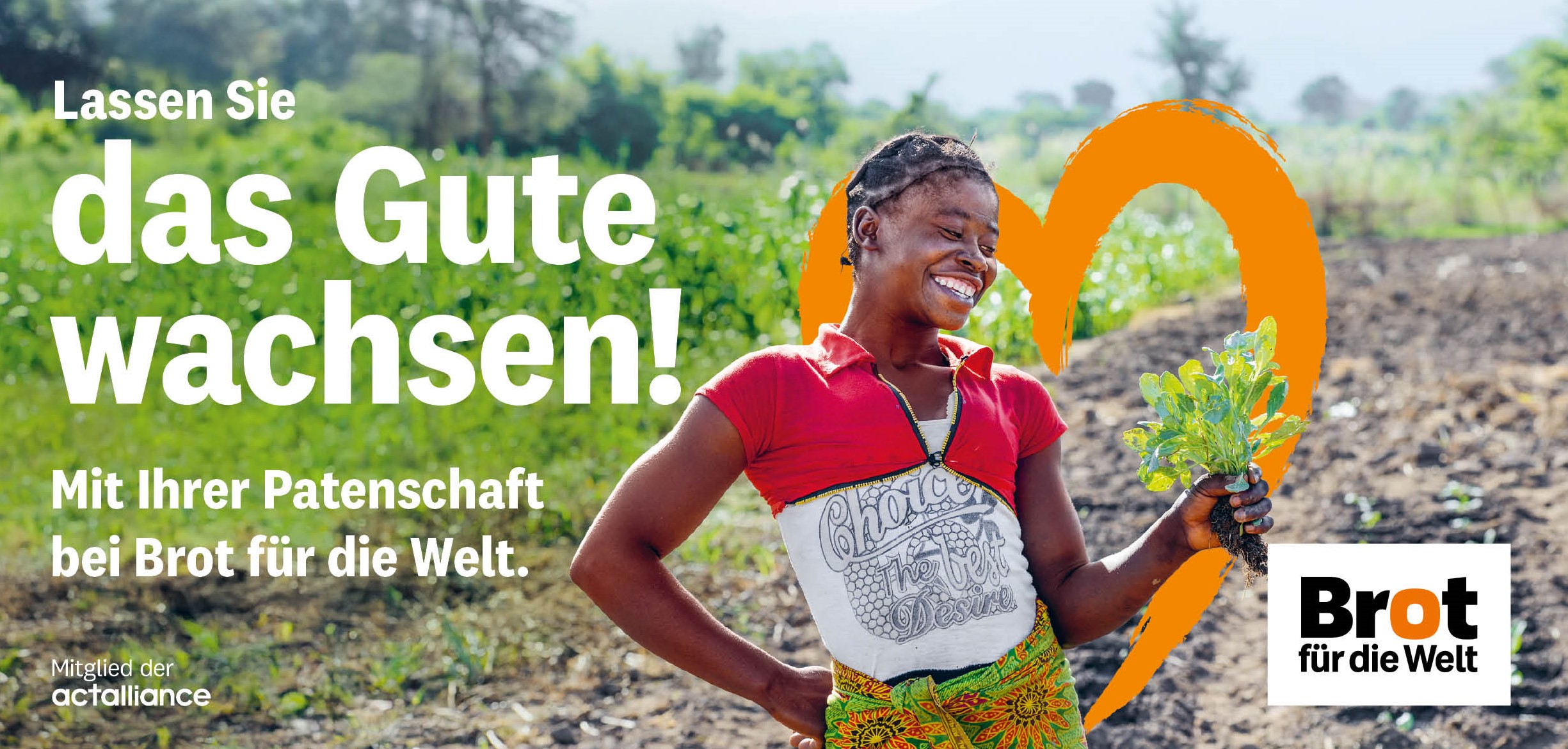 Selfmailer Patenschaft Brot für die Welt