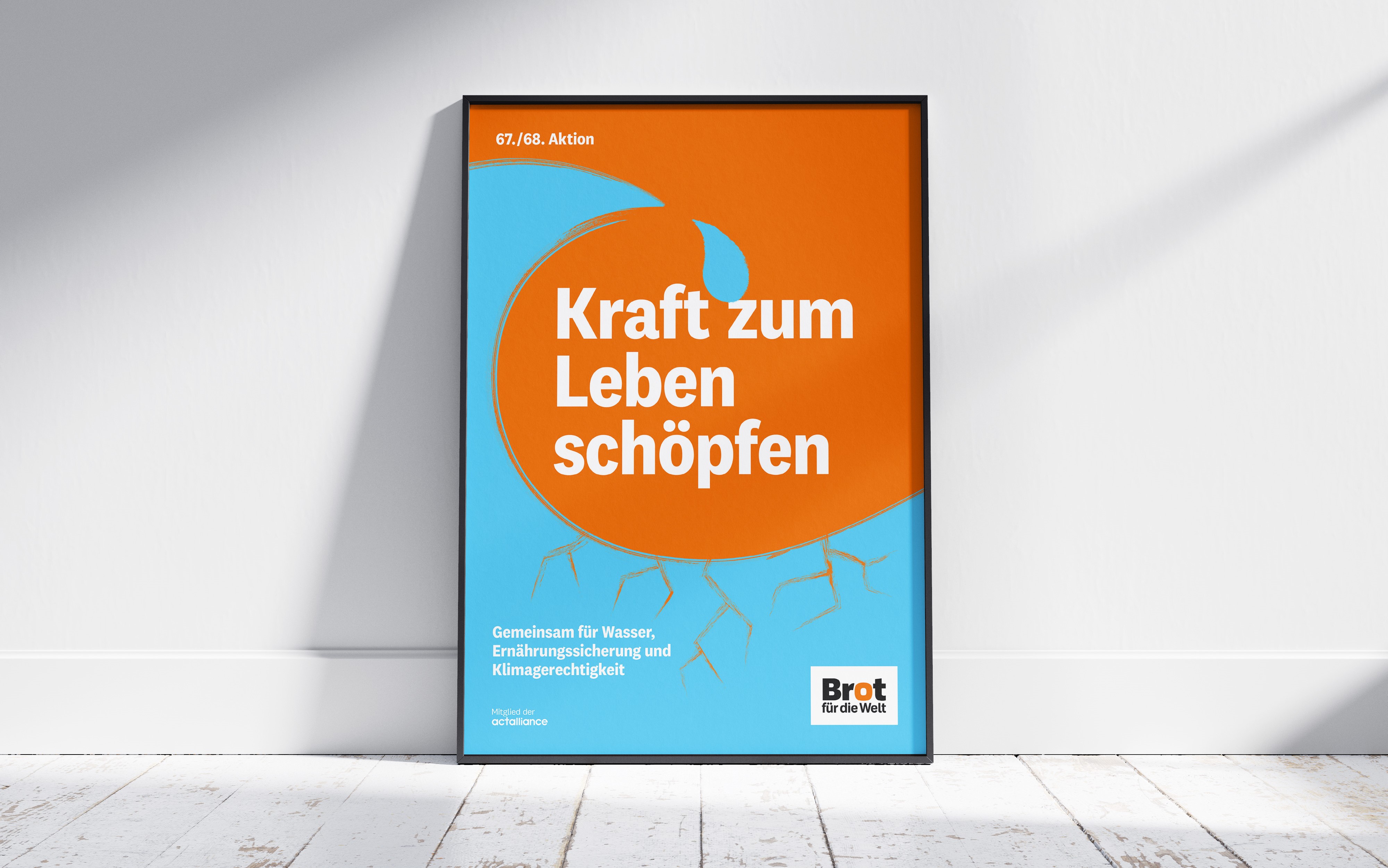 Plakat Illustration „Kraft zum Leben schöpfen“ zur 67. Aktion