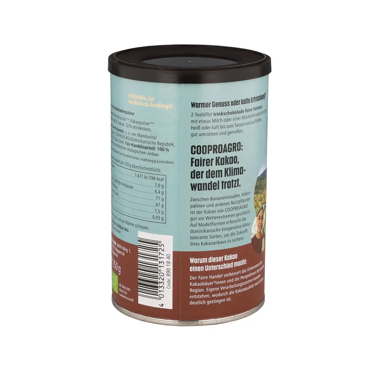 Bio-Trinkschokolade Feine Fairness (250 g)