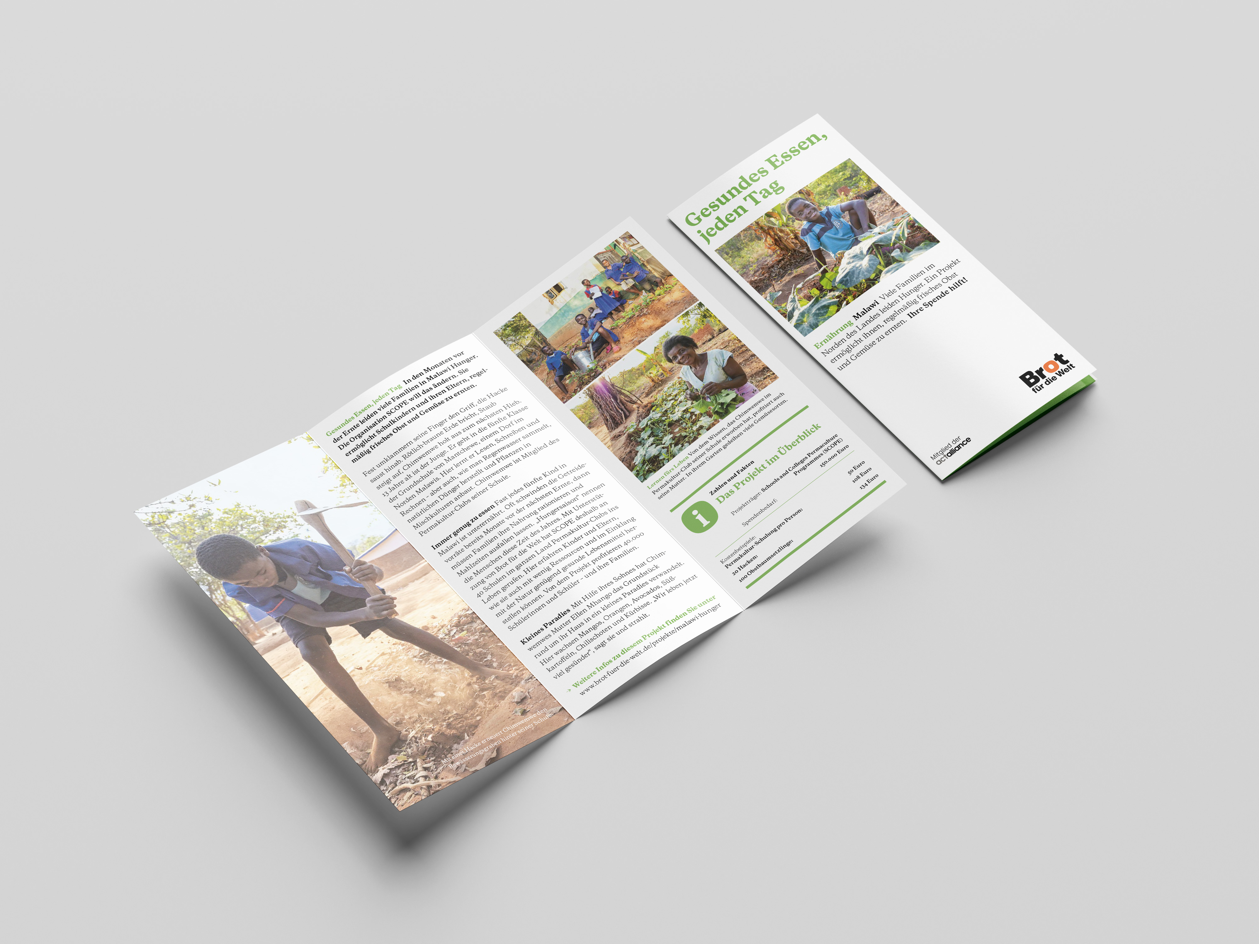 Malawi: Gesundes Essen - jeden Tag (Faltblatt Ernährung)