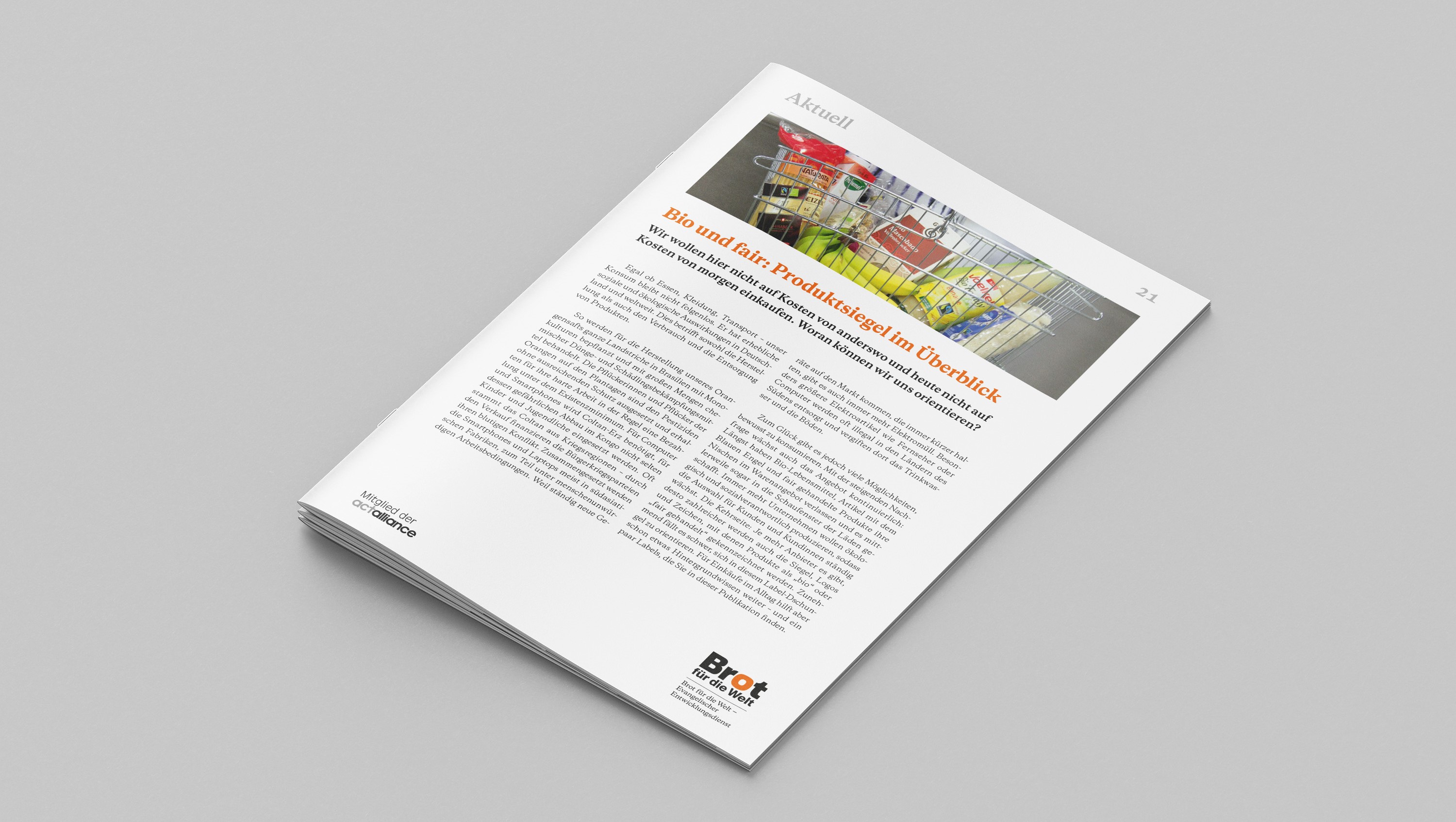 Aktuell 21: Bio und fair: Produktsiegel im Überblick