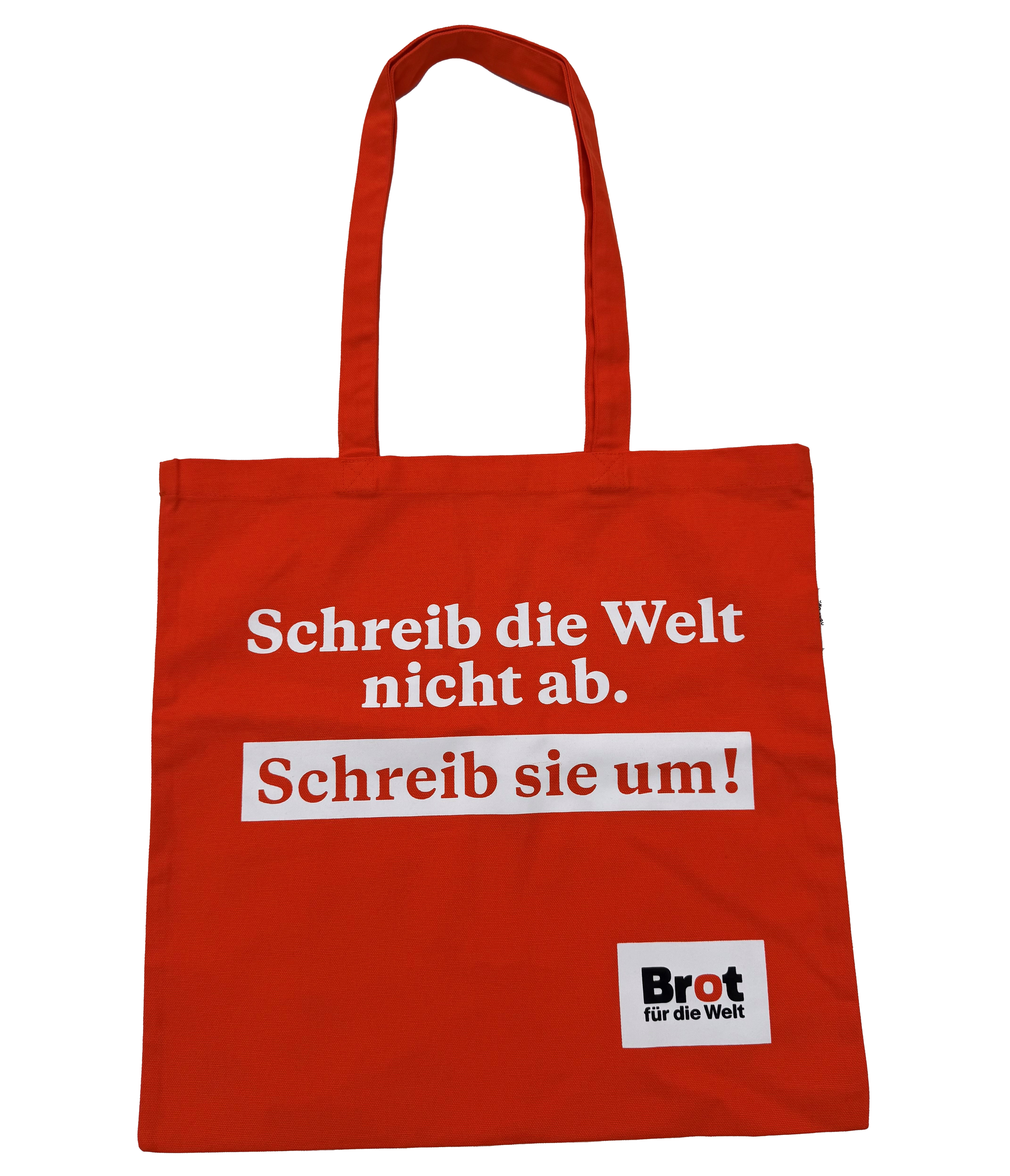 Statement Bag „Schreib die Welt nicht ab. Schreib sie um!“ (Tragetasche)