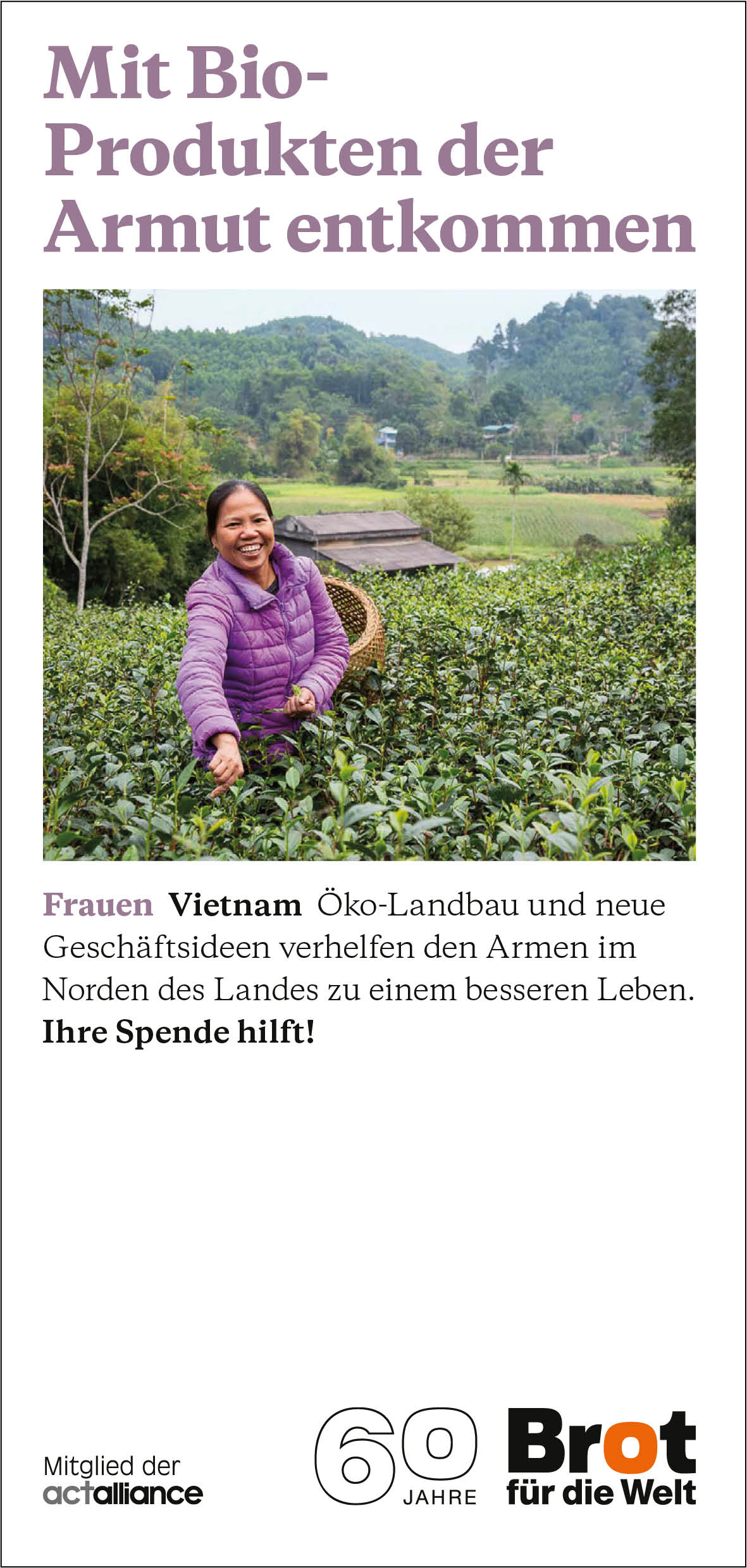 Vietnam - Mit Bio-Produkten der Armut entkommen (Faltblatt Frauen)