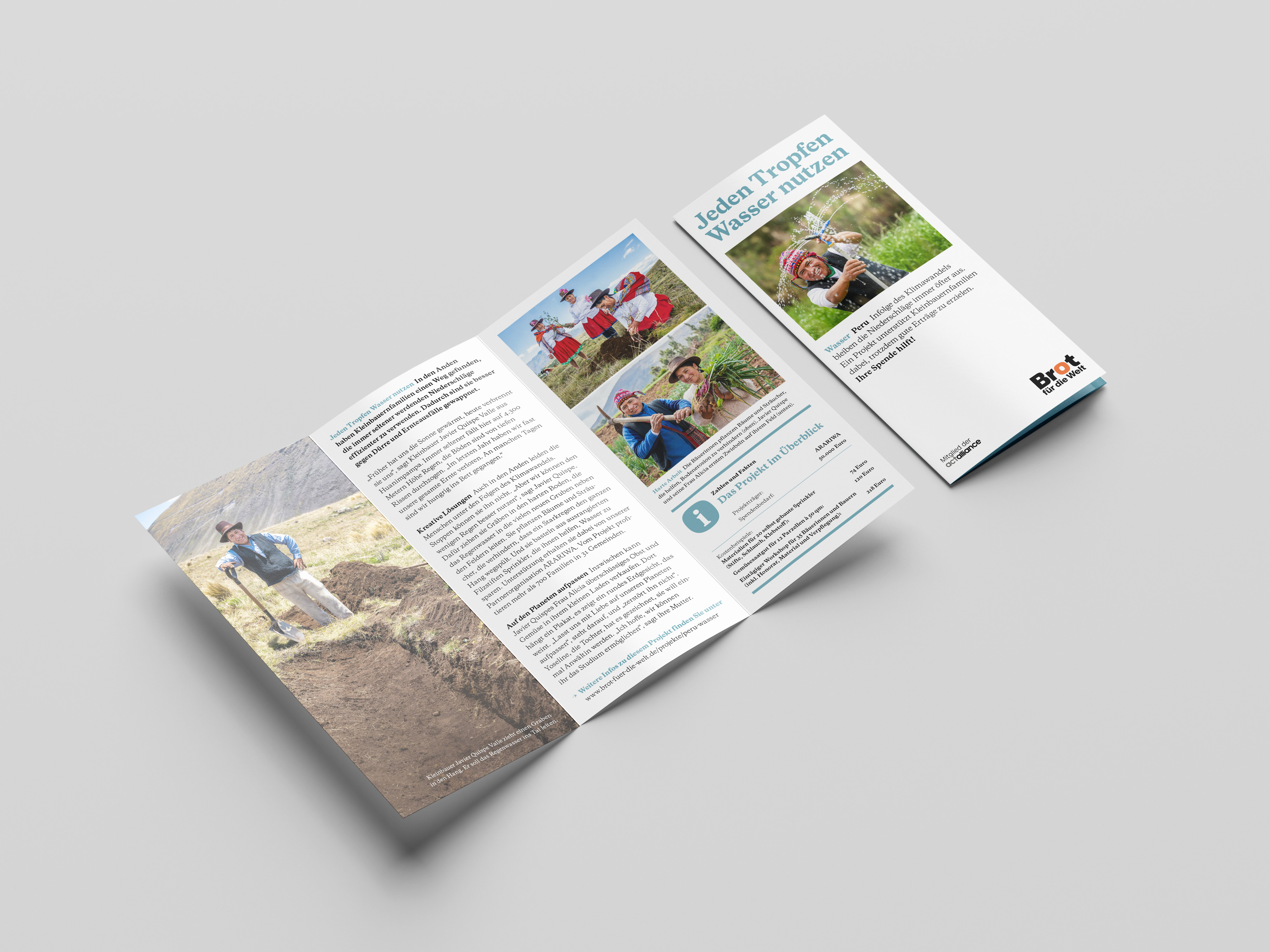 Peru: Jeden Tropfen Wasser nutzen (Faltblatt Wasser)