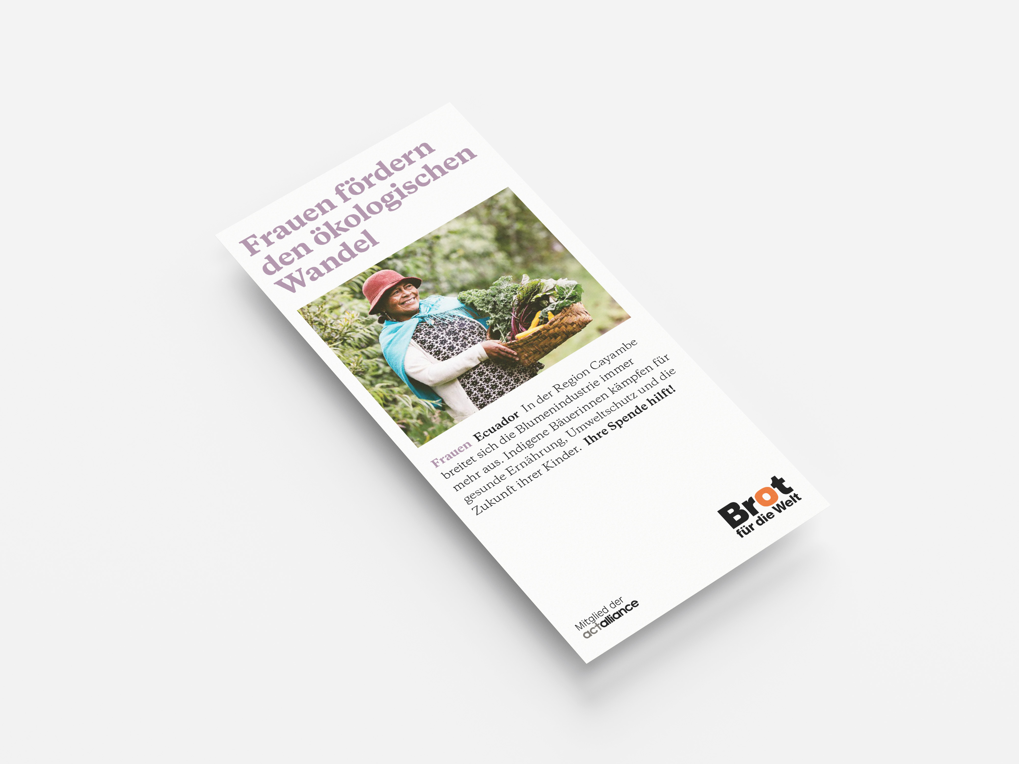 Ecuador:  Frauen fördern den ökologischen Wandel (Faltblatt Frauen)