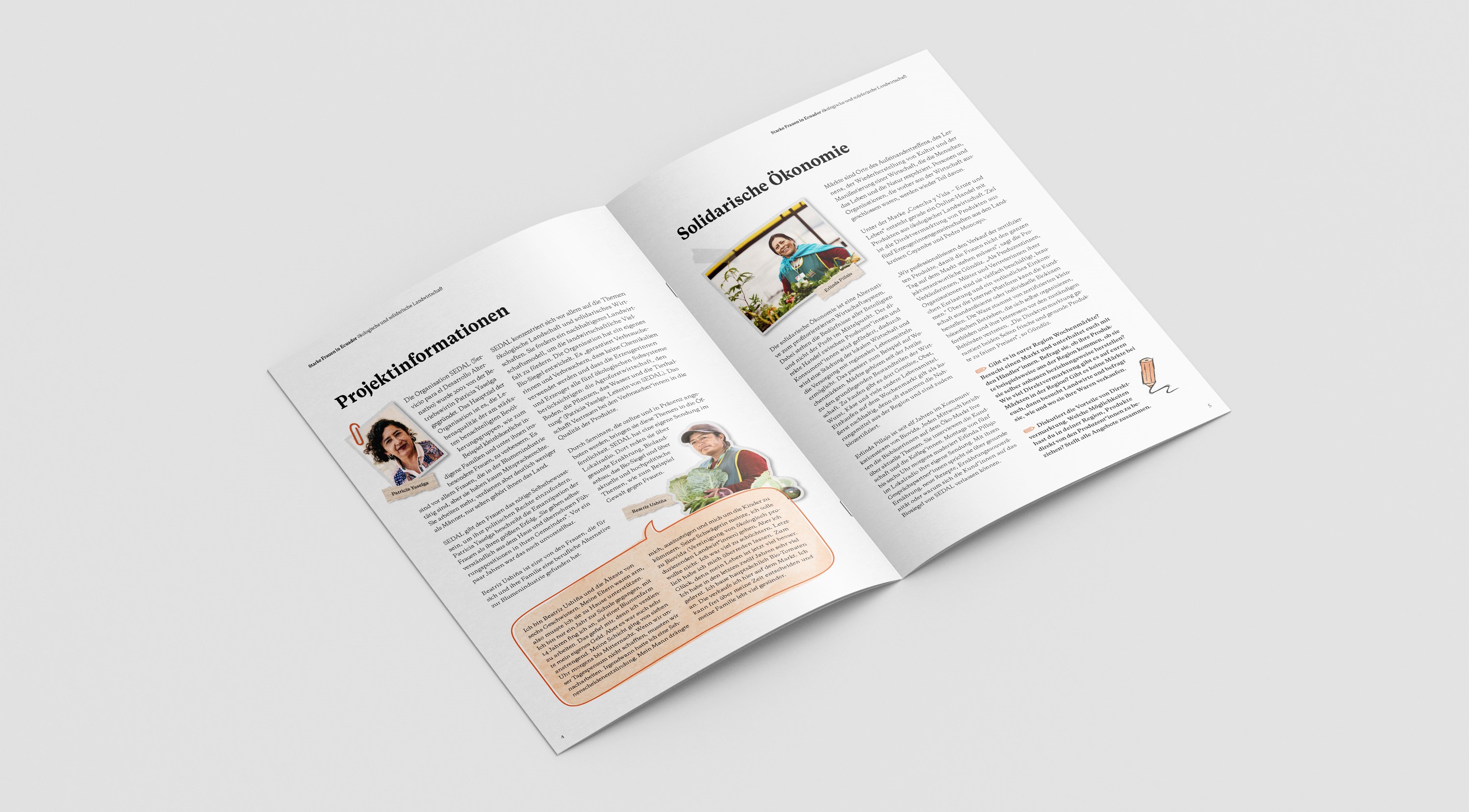 Bildungsmaterial Ecuador zur Weltkarte Ernährung