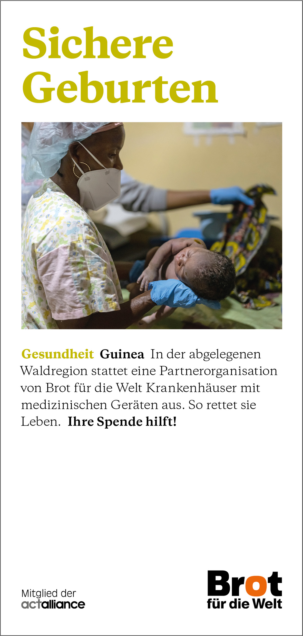 Guinea - Sichere Geburten (Faltblatt Gesundheit)