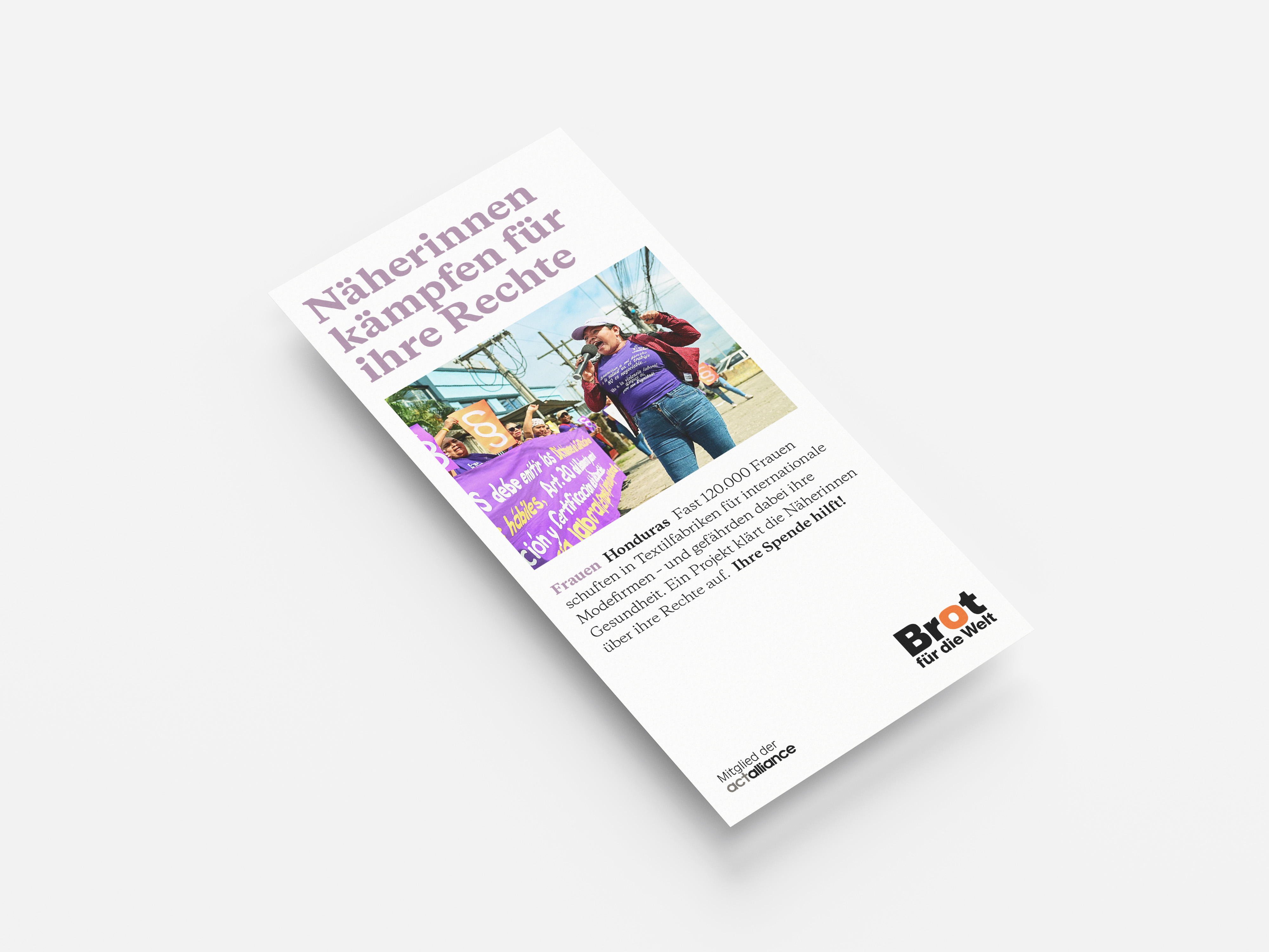 Honduras: Näherinnen kämpfen für ihre Rechte (Faltblatt Frauen)