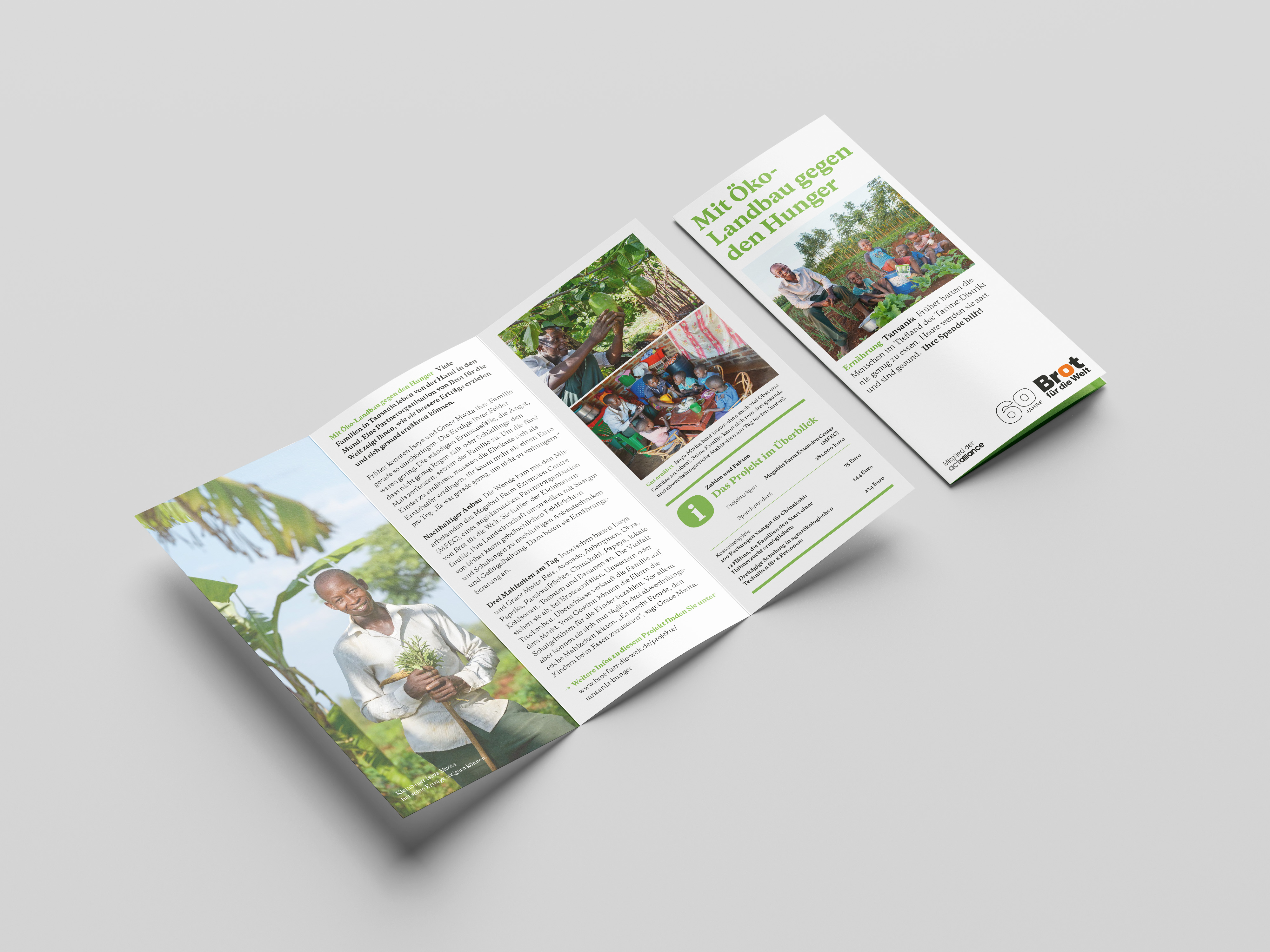 Tansania: Mit Öko-Landbau gegen den Hunger (Faltblatt)