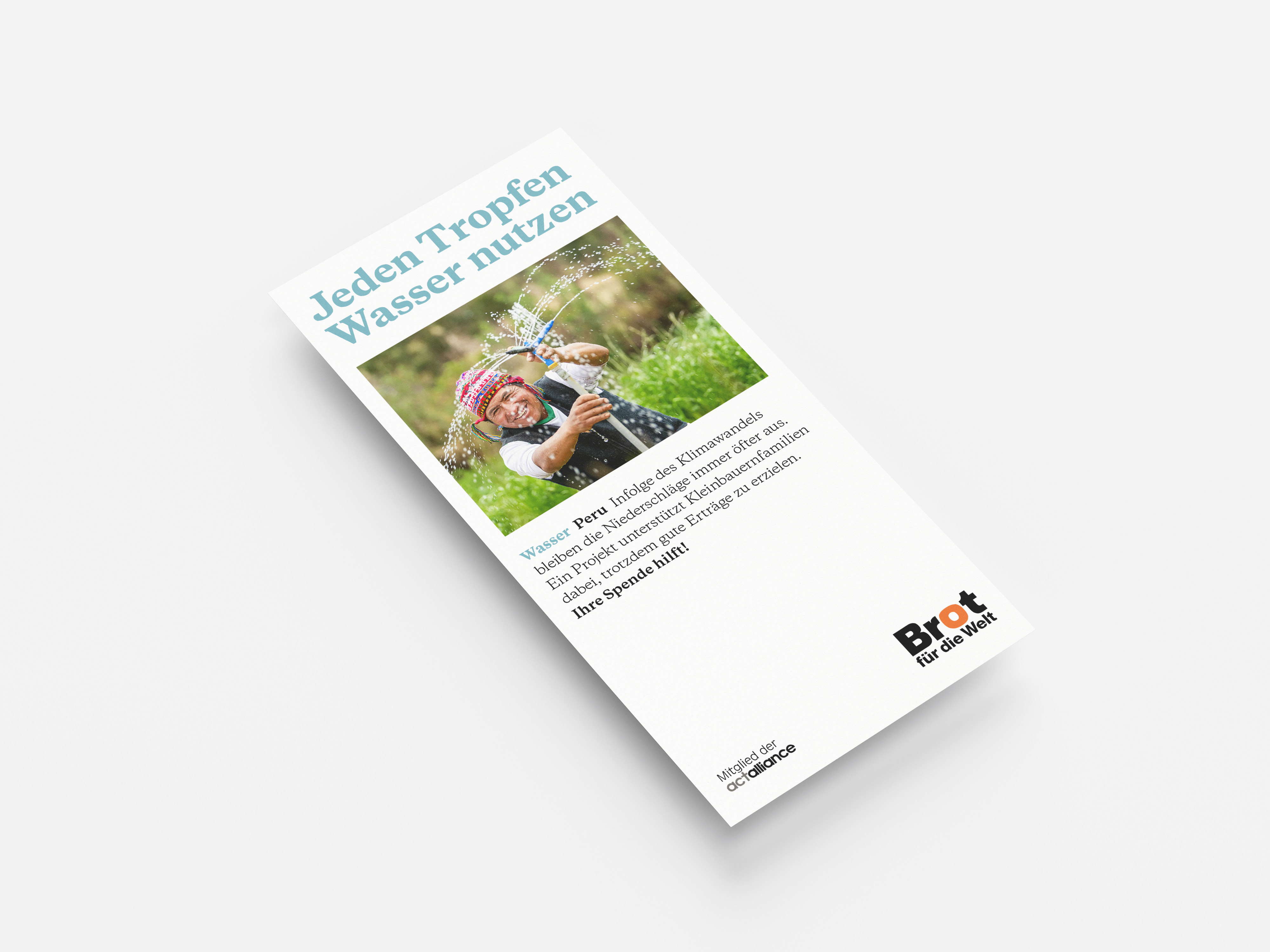 Peru: Jeden Tropfen Wasser nutzen (Faltblatt Wasser)