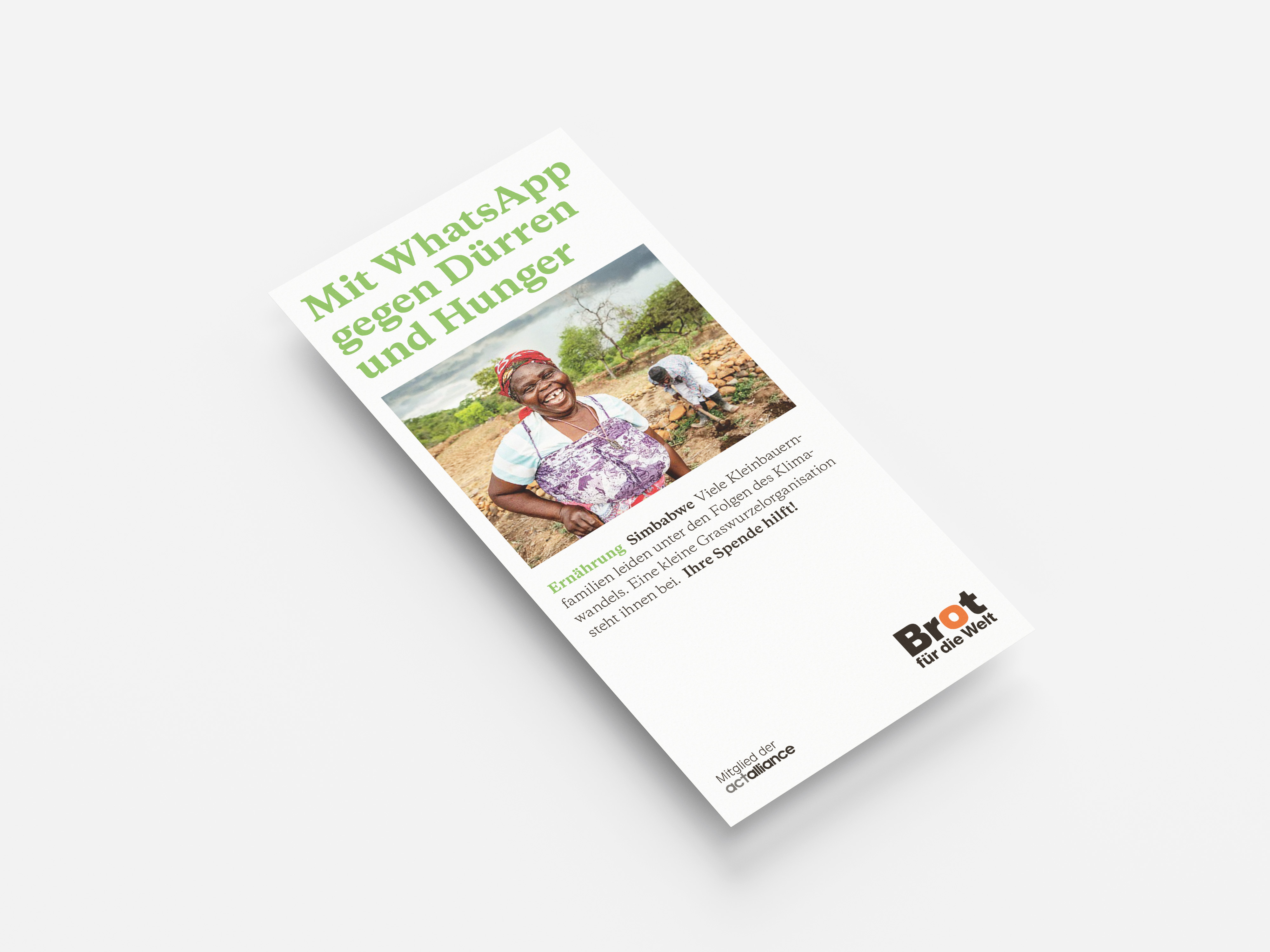 Simbabwe: Mit WhatsApp gegen Dürren und Hunger (Faltblatt Ernährung) 