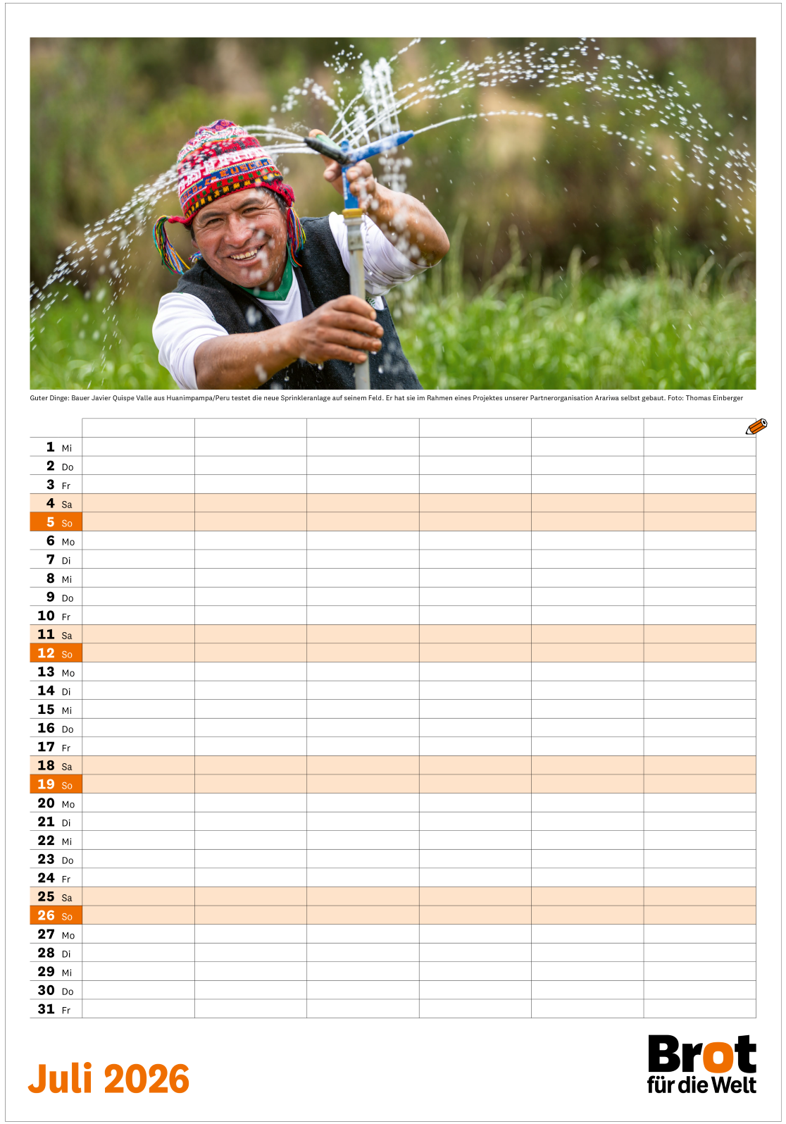 Monatsplaner: Familienkalender 2026