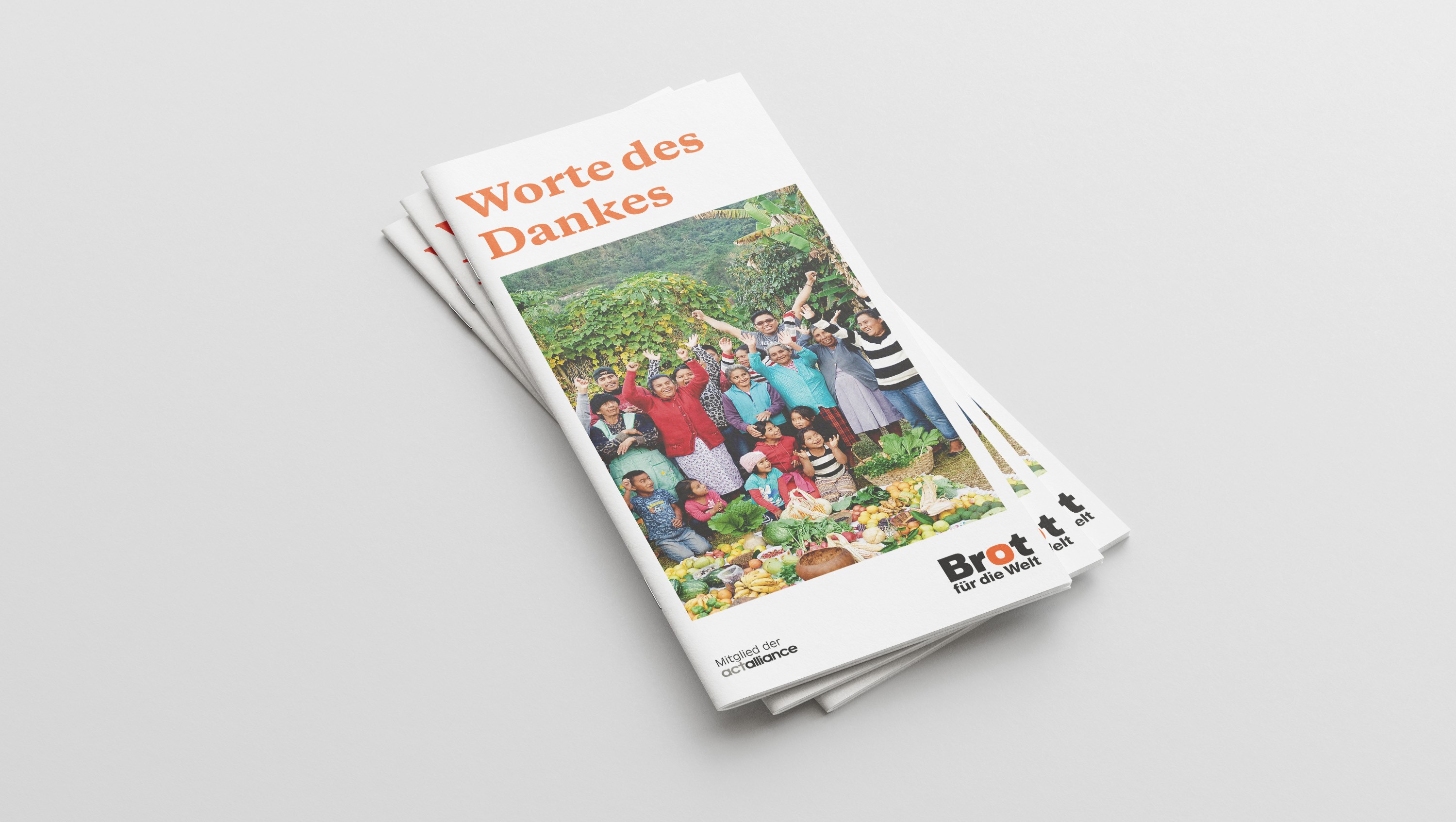 Broschüre: Worte des Dankes