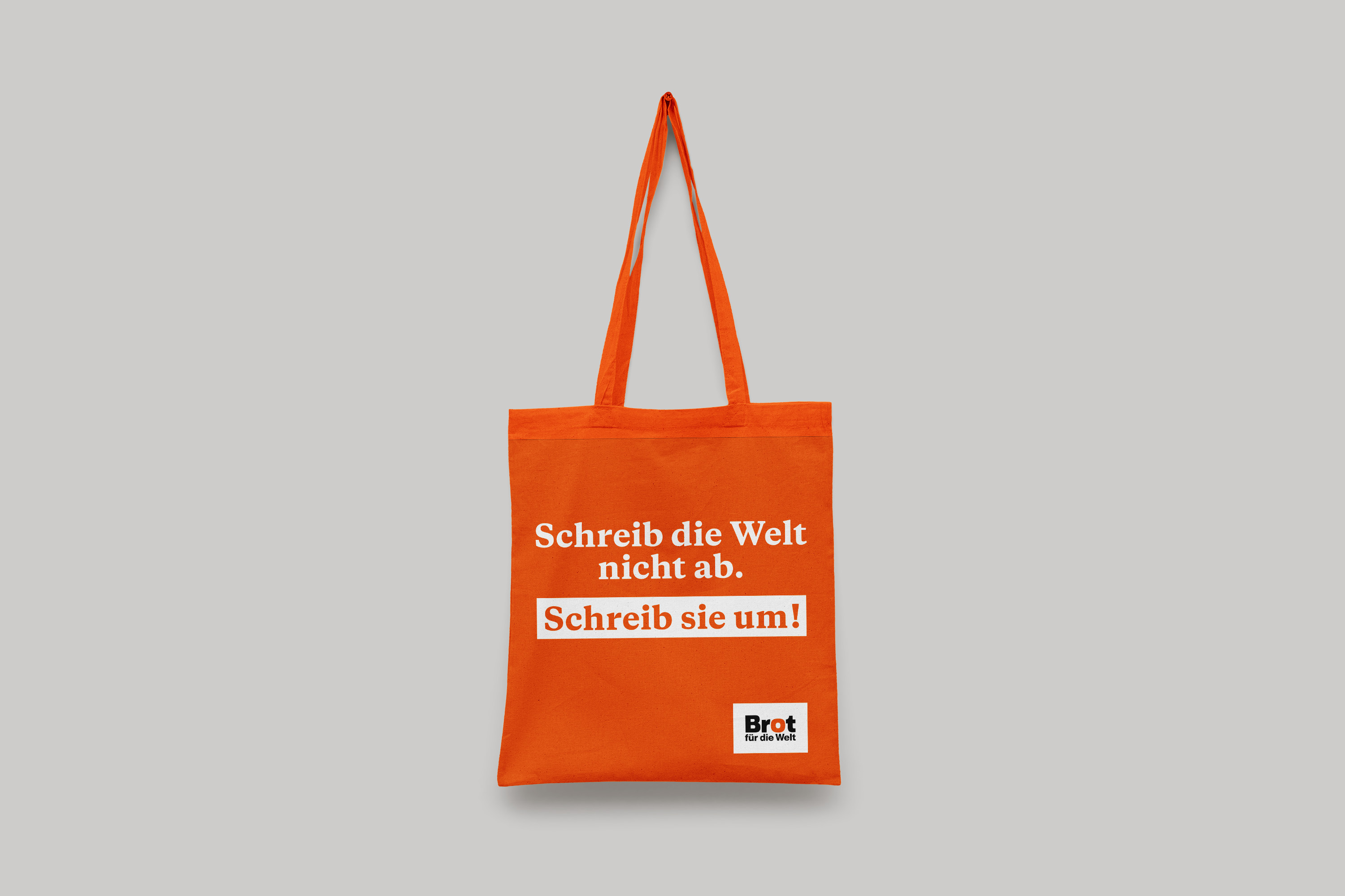 Statement Bag „Schreib die Welt nicht ab. Schreib sie um!“ (Tragetasche)