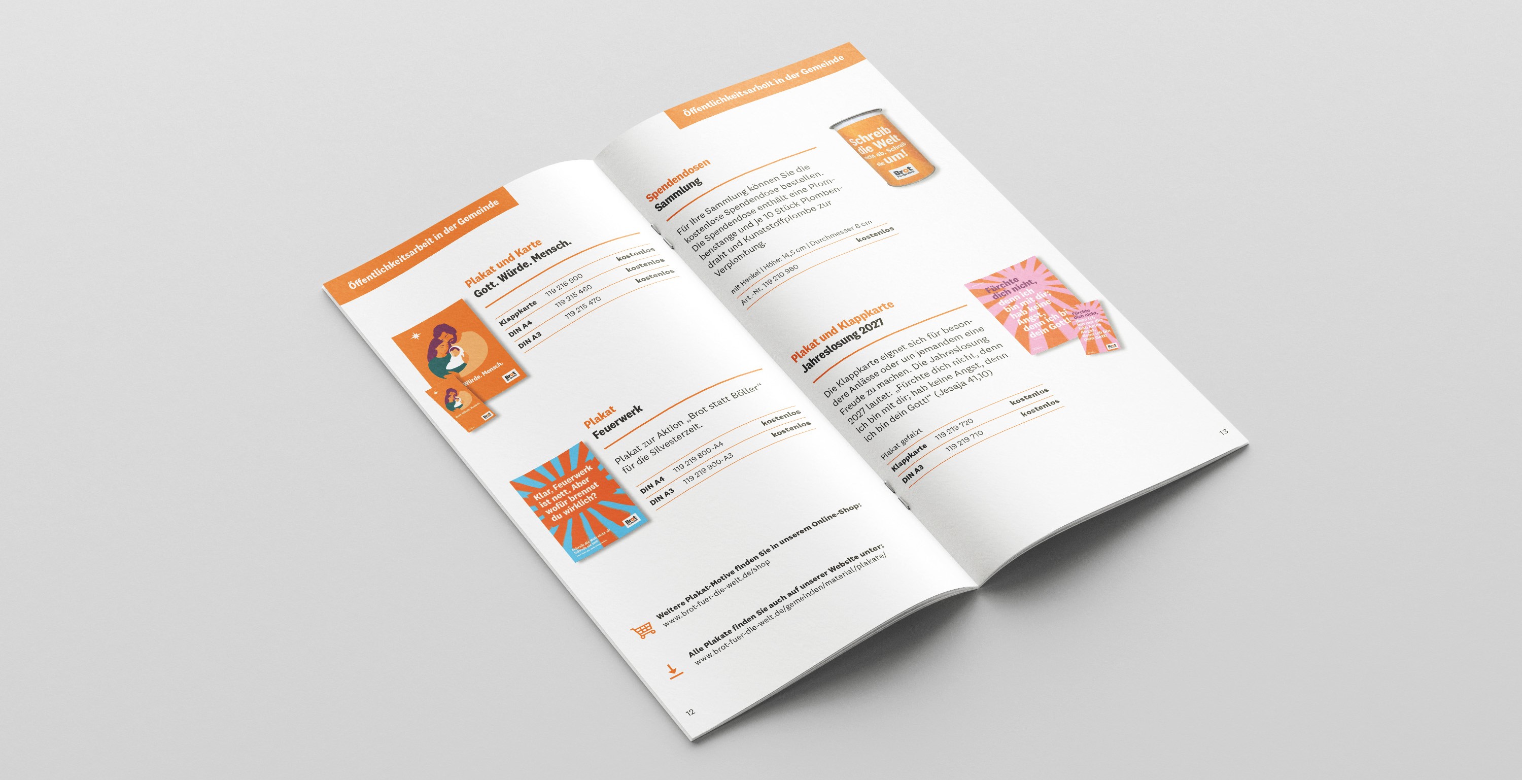 Katalog 2026-2027 zur 68. Aktion „Kraft zum Leben schöpfen“