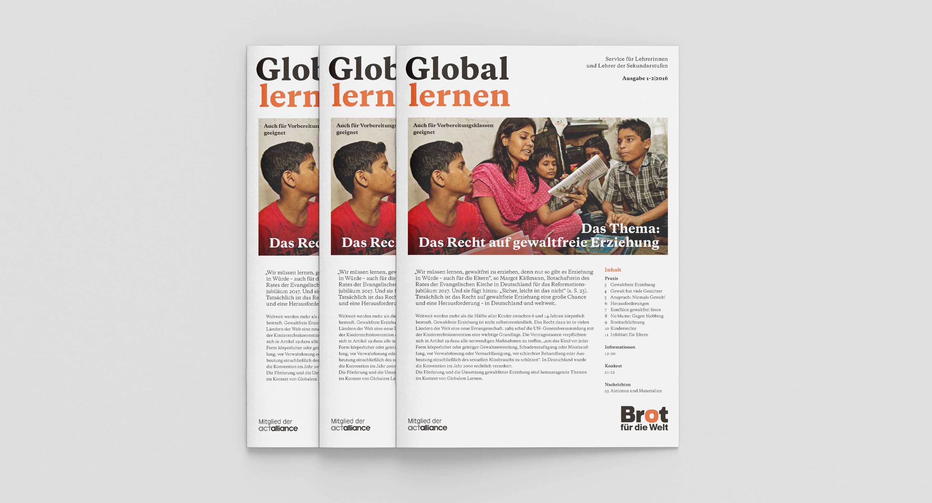 Global lernen: Gewaltfreie Erziehung