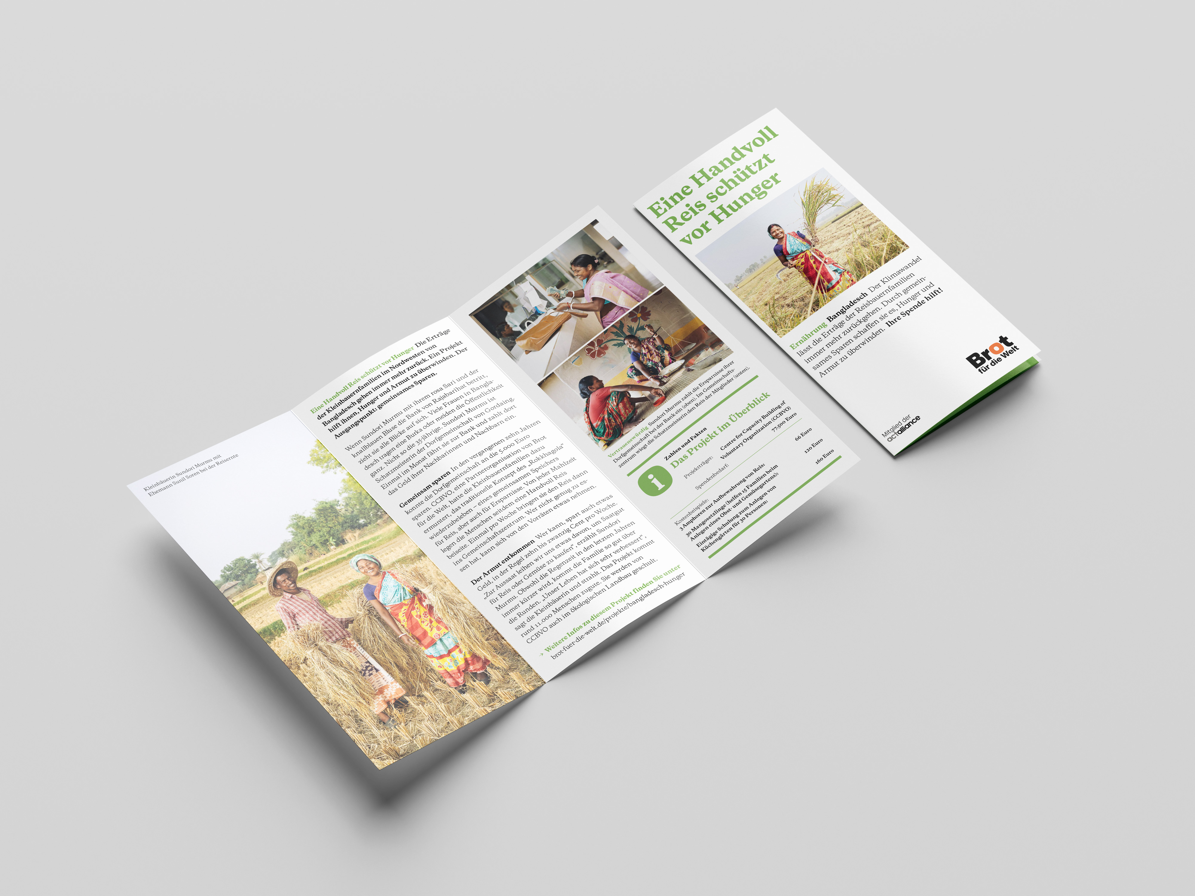 Bangladesch: Eine Handvoll Reis schützt vor Hunger (Faltblatt Ernährung)