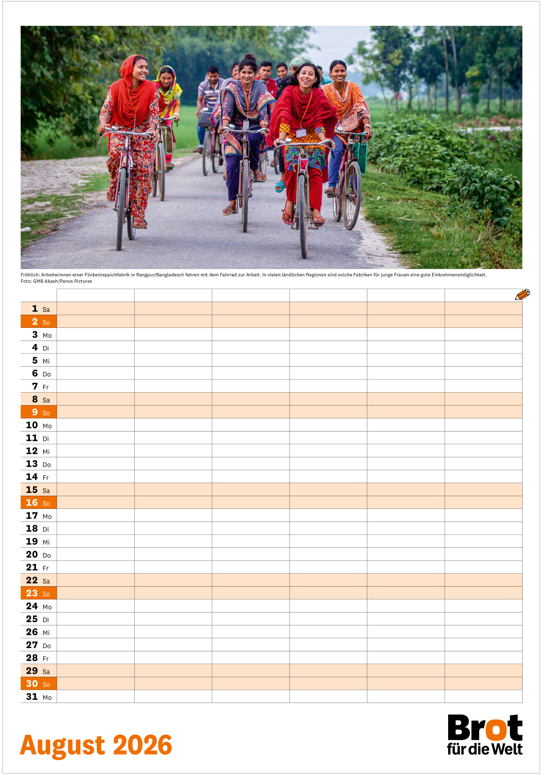 Monatsplaner: Familienkalender 2026